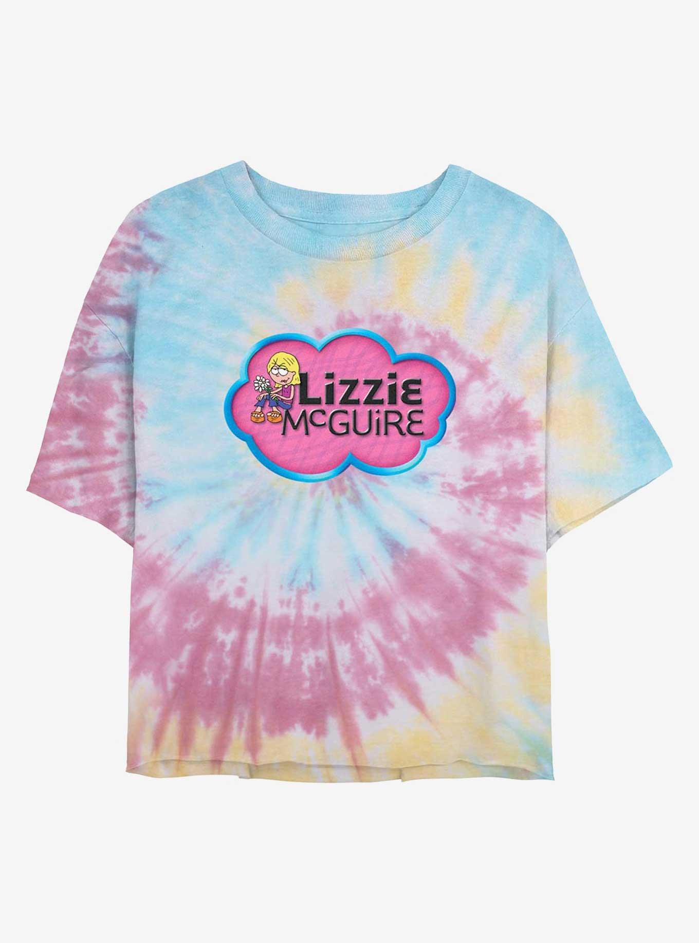 Disney Lizzie McGuire Lizzie Classic Tie Dye Crop Womens  T-Shirt, BLUPNKLY, hi-res
