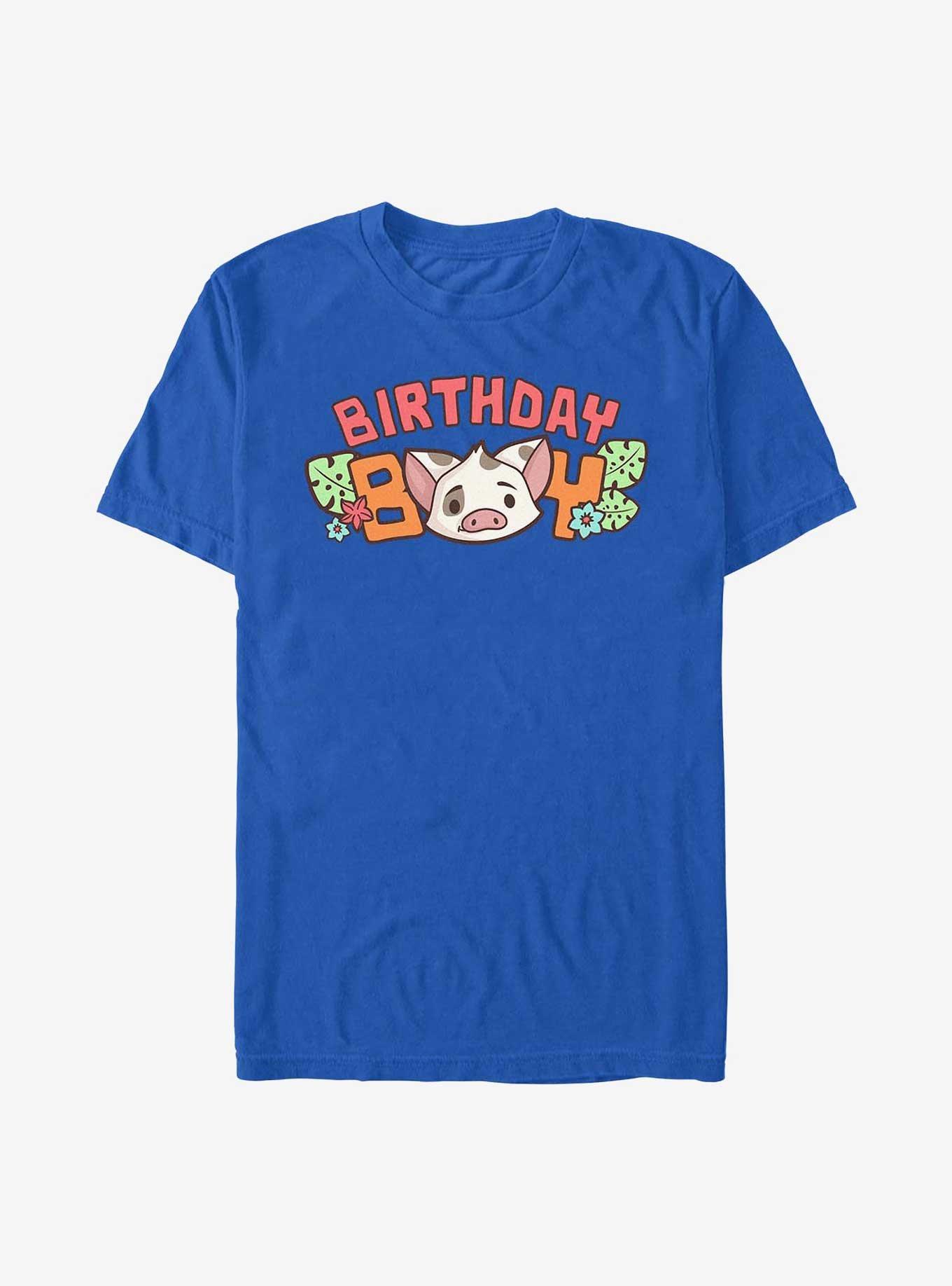 Disney Moana Bday Boy Pua T-Shirt, ROYAL, hi-res