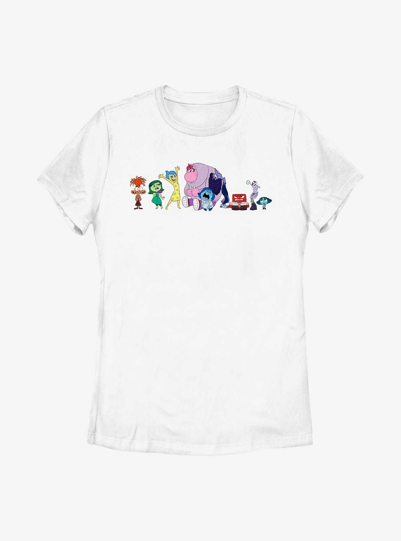 Disney Pixar Inside Out 2 All Emotions Womens T-Shirt, WHITE, hi-res