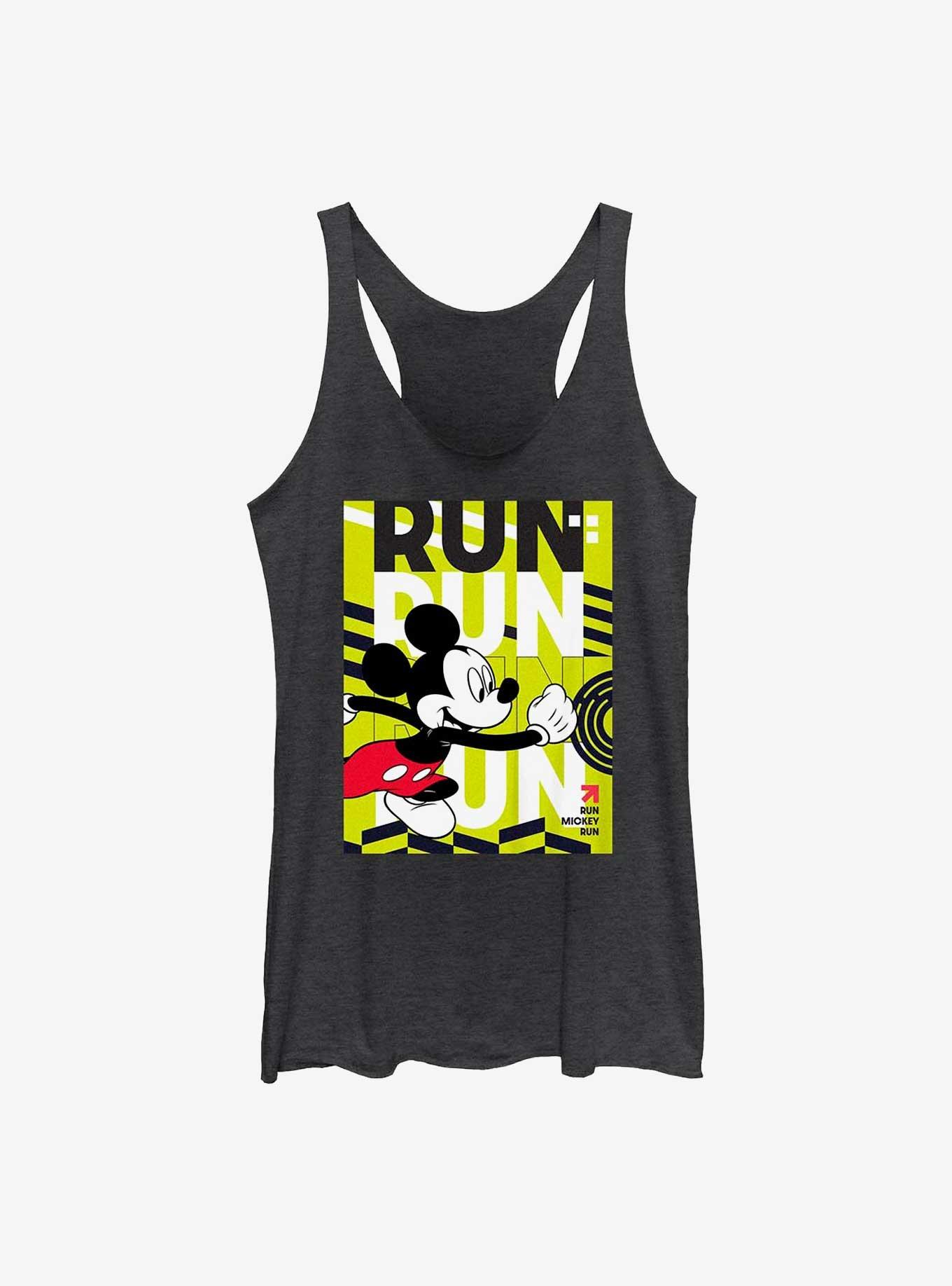 Disney Mickey Mouse Run Mickey Run Womens Tank Top, BLK HTR, hi-res