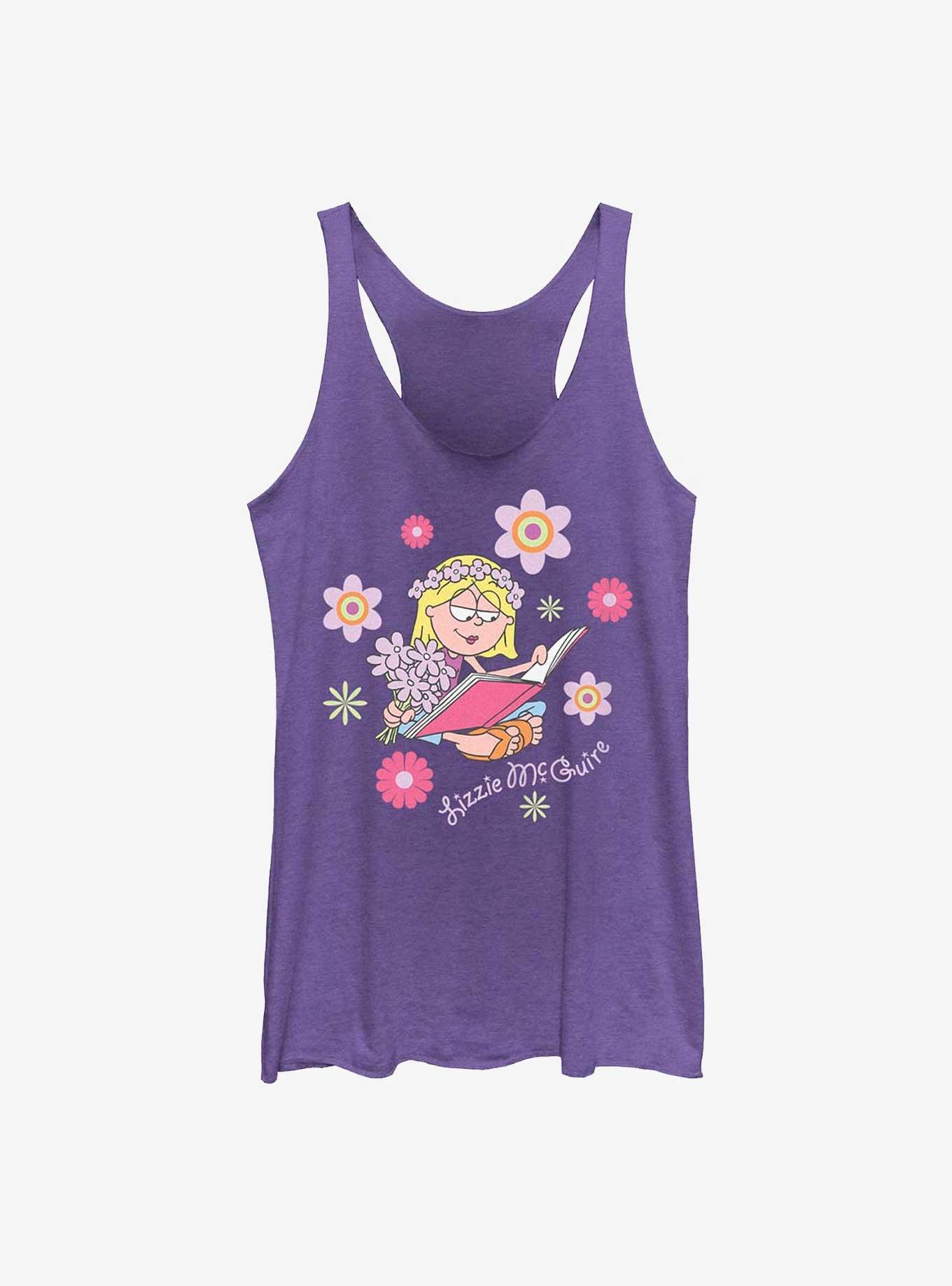 Disney Lizzie McGuire Groovy Lizzie Womens Tank Top, PUR HTR, hi-res