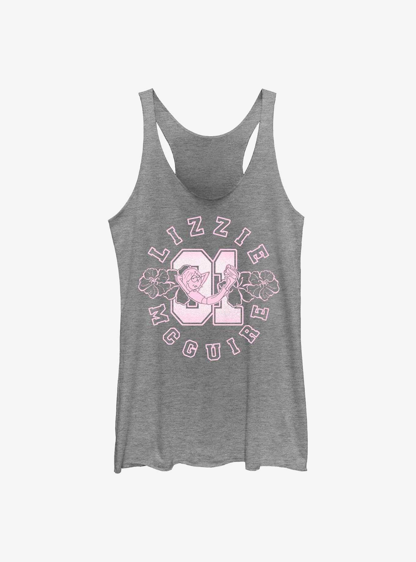 Disney Lizzie McGuire Surfer College Womens Tank Top, GRAY HTR, hi-res