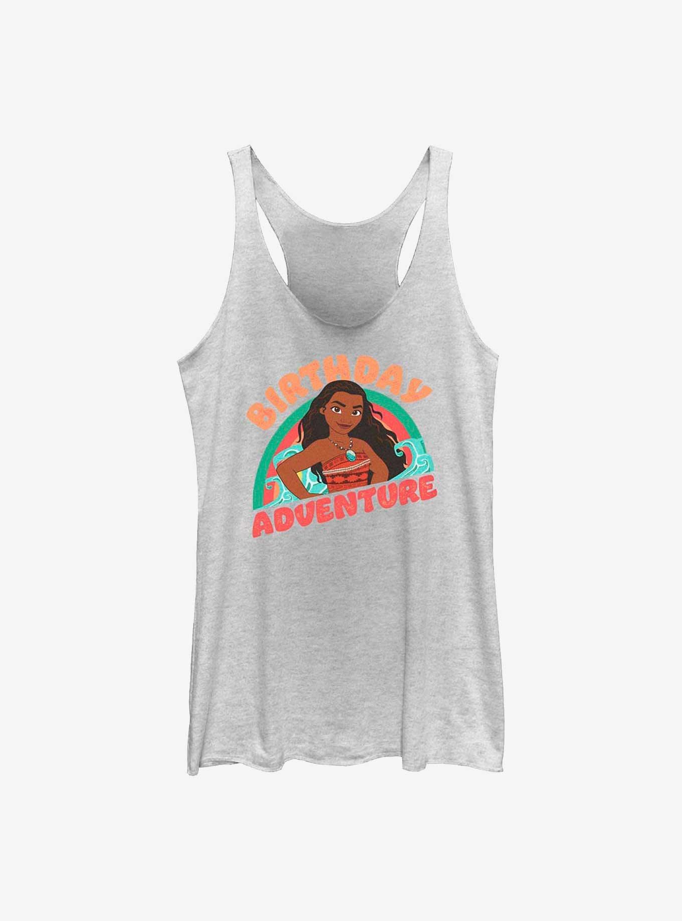 Disney Princesses Birthday Fun Womens Tank Top, WHITE HTR, hi-res
