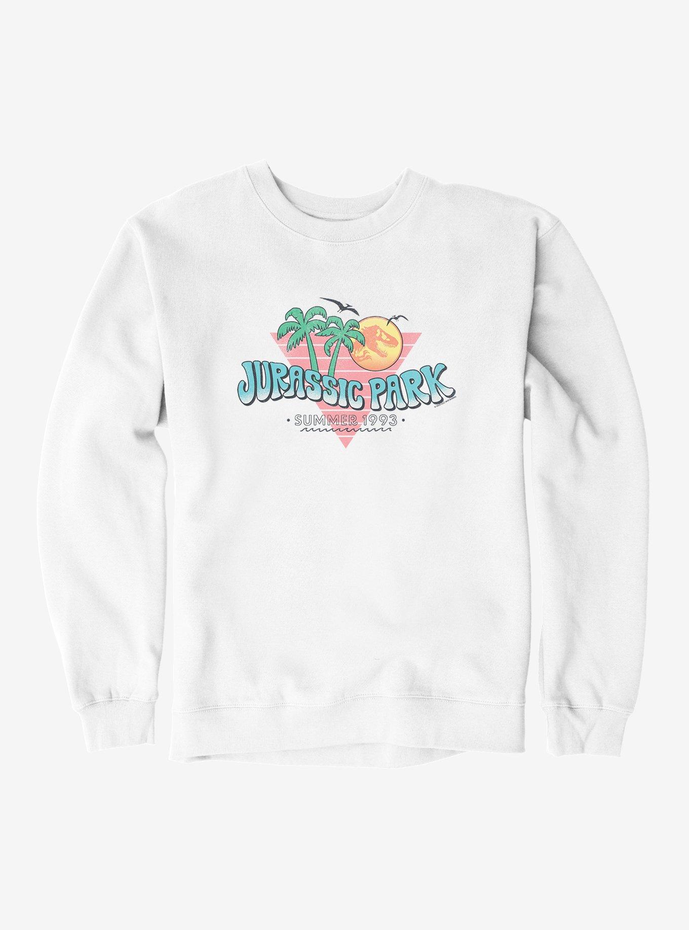 Jurassic Park Summer 1993 Sweatshirt, WHITE, hi-res