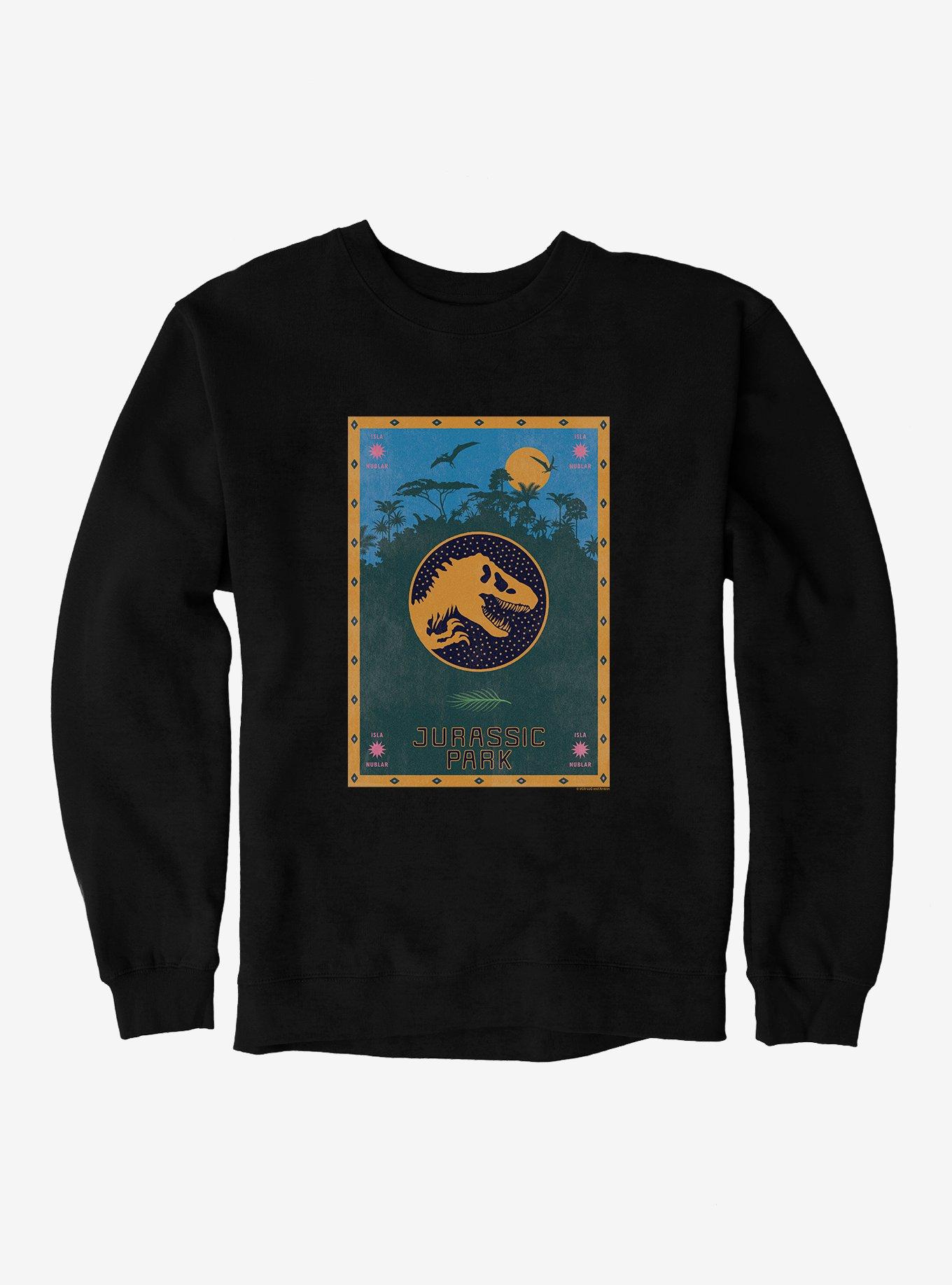 Jurassic Park Retro Poster Sweatshirt, , hi-res