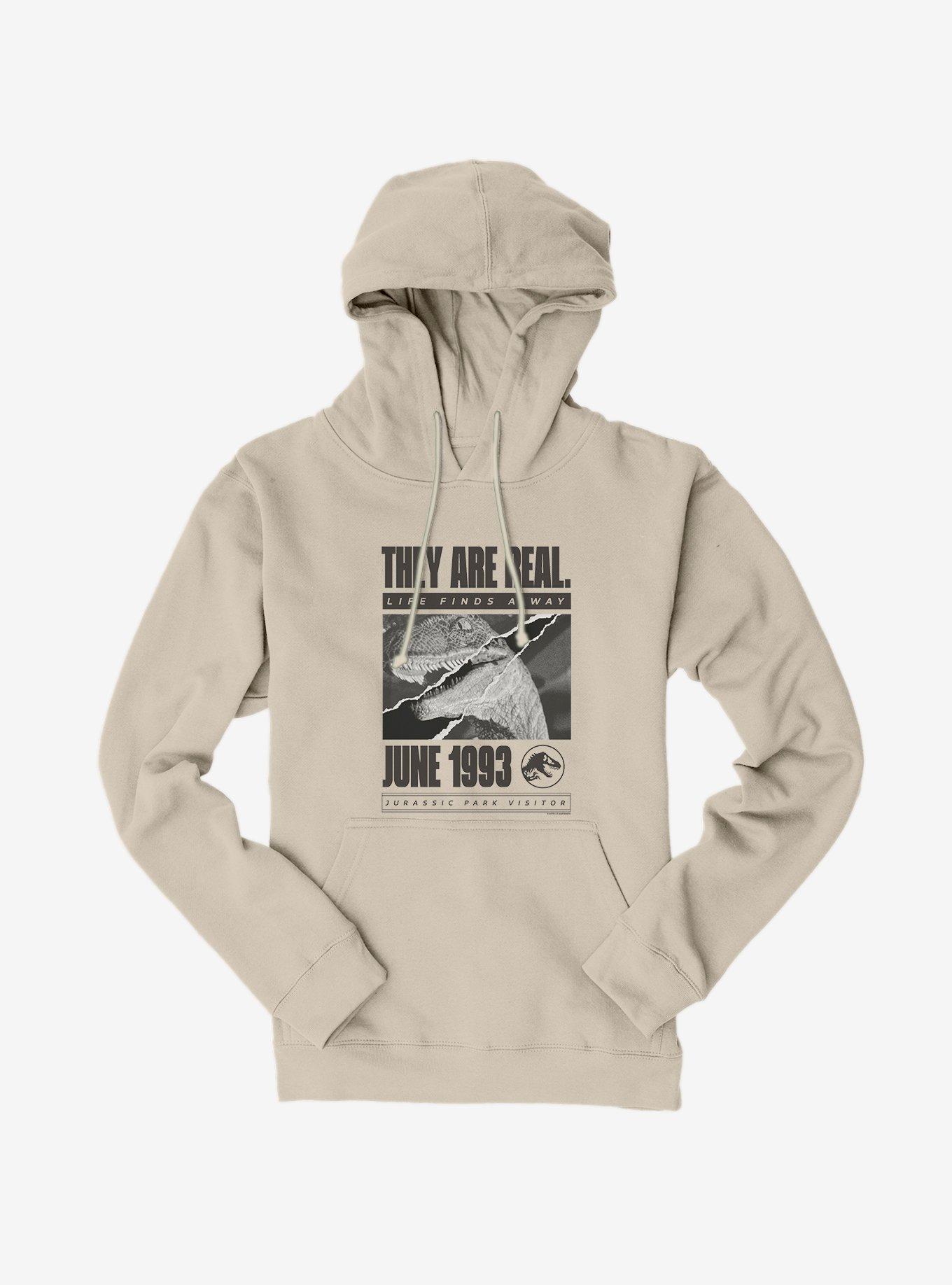 Jurassic Park They Are Real Hoodie, , hi-res