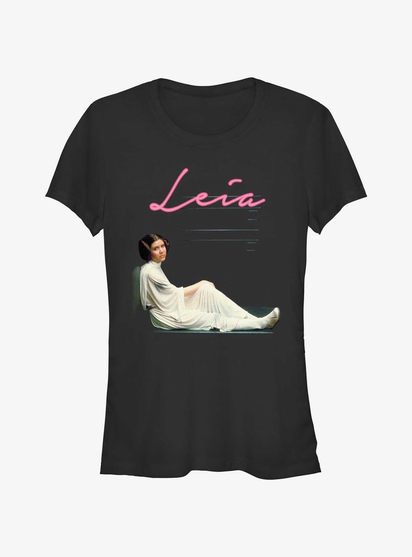 Star Wars Vintage Leia Glamour Girls T-Shirt, BLACK, hi-res