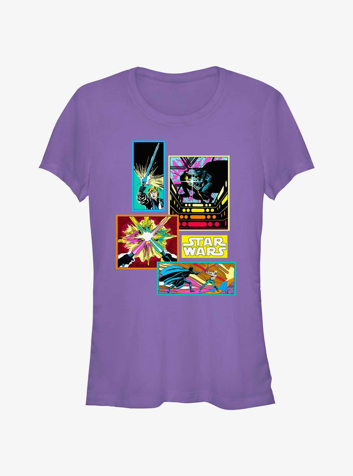 Star Wars Neon Comics Girls T-Shirt, PURPLE, hi-res