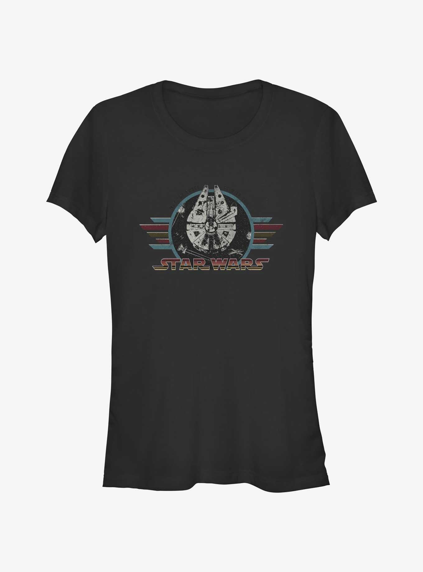 Star Wars Retro War Girls T-Shirt, BLACK, hi-res