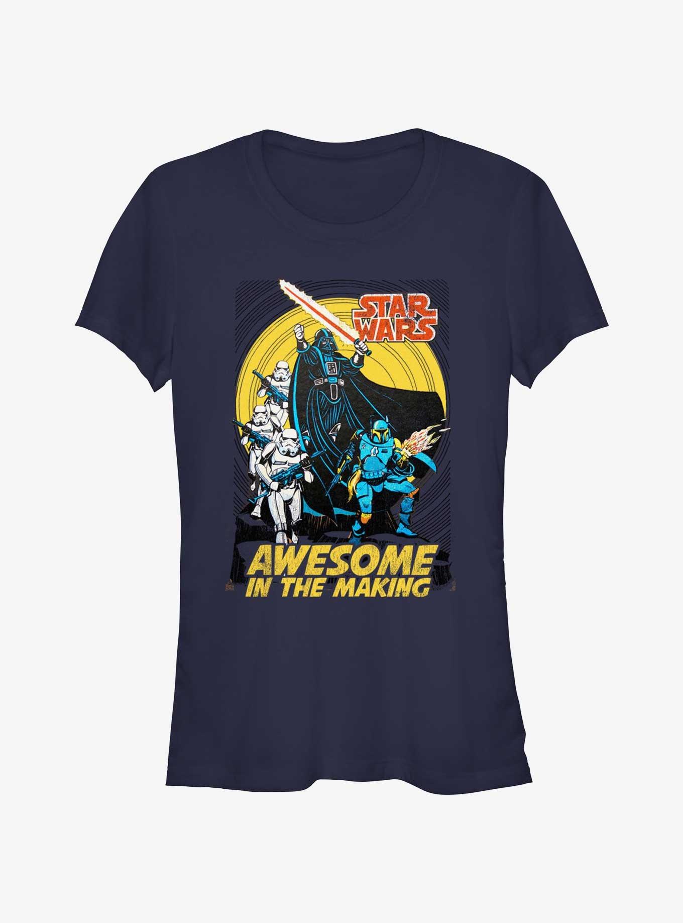 Star Wars Awesome In The Making Girls T-Shirt, NAVY, hi-res
