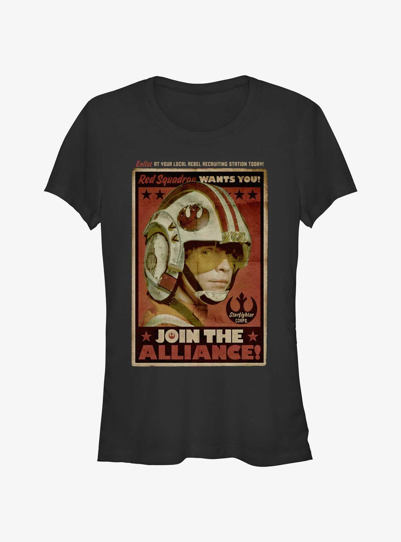 Star Wars Join The Alliance Girls T-Shirt, BLACK, hi-res