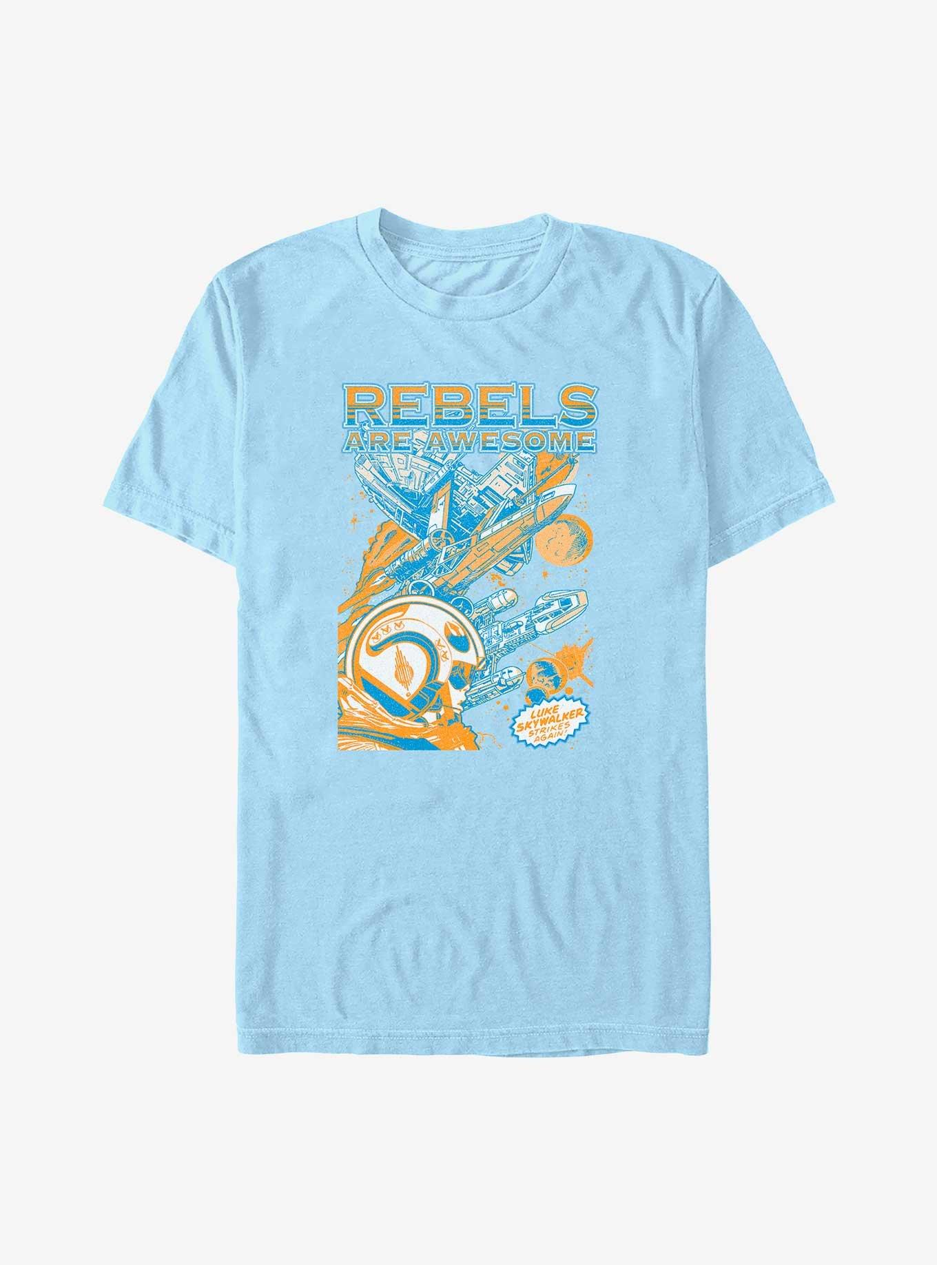 Star Wars Awesome Rebels T-Shirt, LT BLUE, hi-res