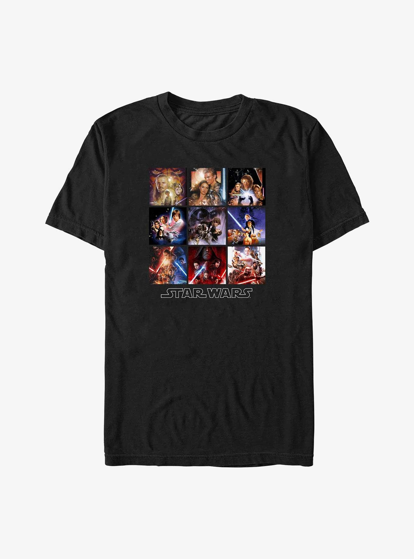 Star Wars Poster Boxes T-Shirt, BLACK, hi-res