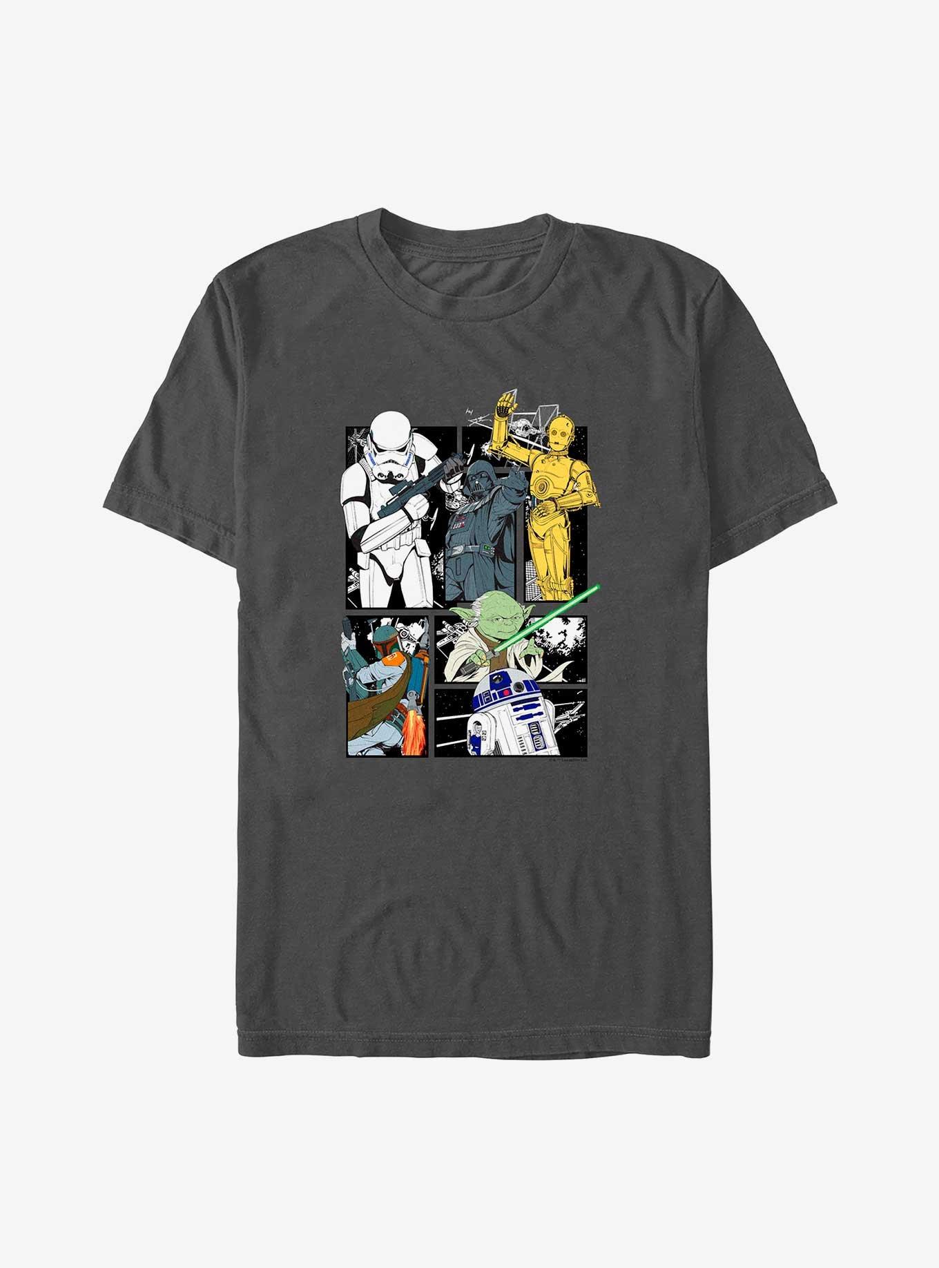 Star Wars Classic Comic T-Shirt, CHARCOAL, hi-res