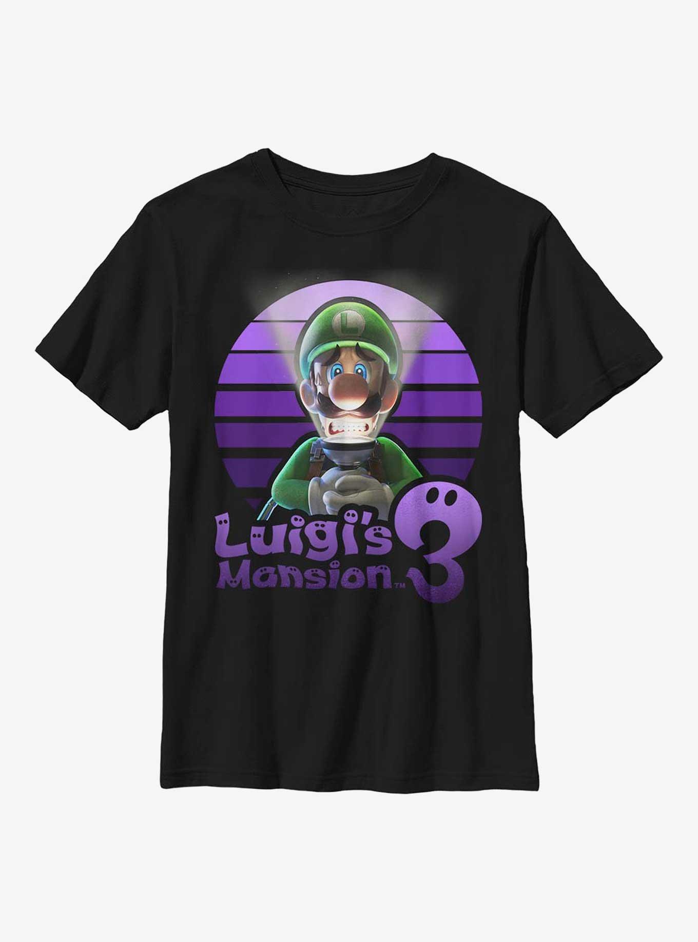 Nintendo Luigi's Mansion 3 Scared Luigi Youth T-Shirt, , hi-res