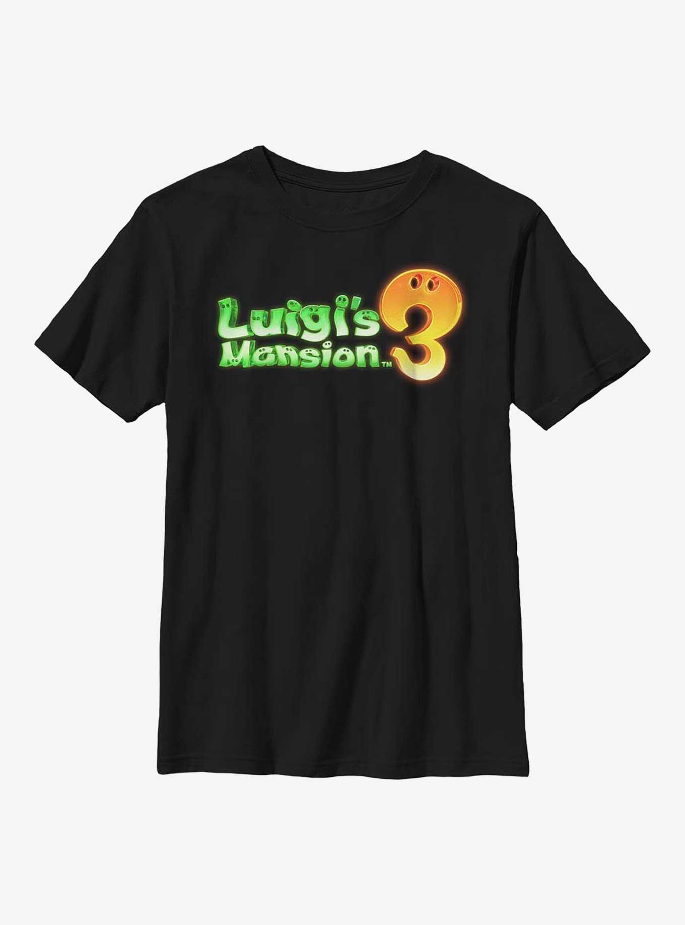 Nintendo Luigi's Mansion 3 Logo Youth T-Shirt, , hi-res