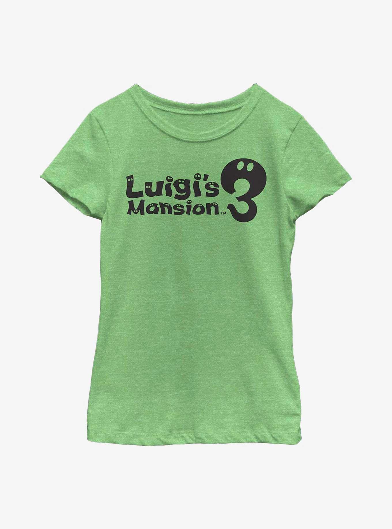 Nintendo Luigi's Mansion 3 Logo Youth Girls T-Shirt, , hi-res