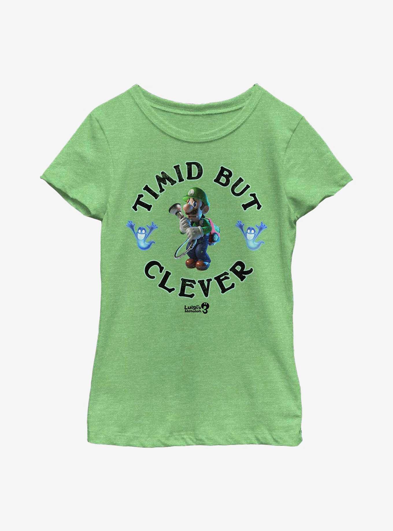 Nintendo Luigi's Mansion 3 Timid But Clever Luigi Youth Girls T-Shirt, , hi-res