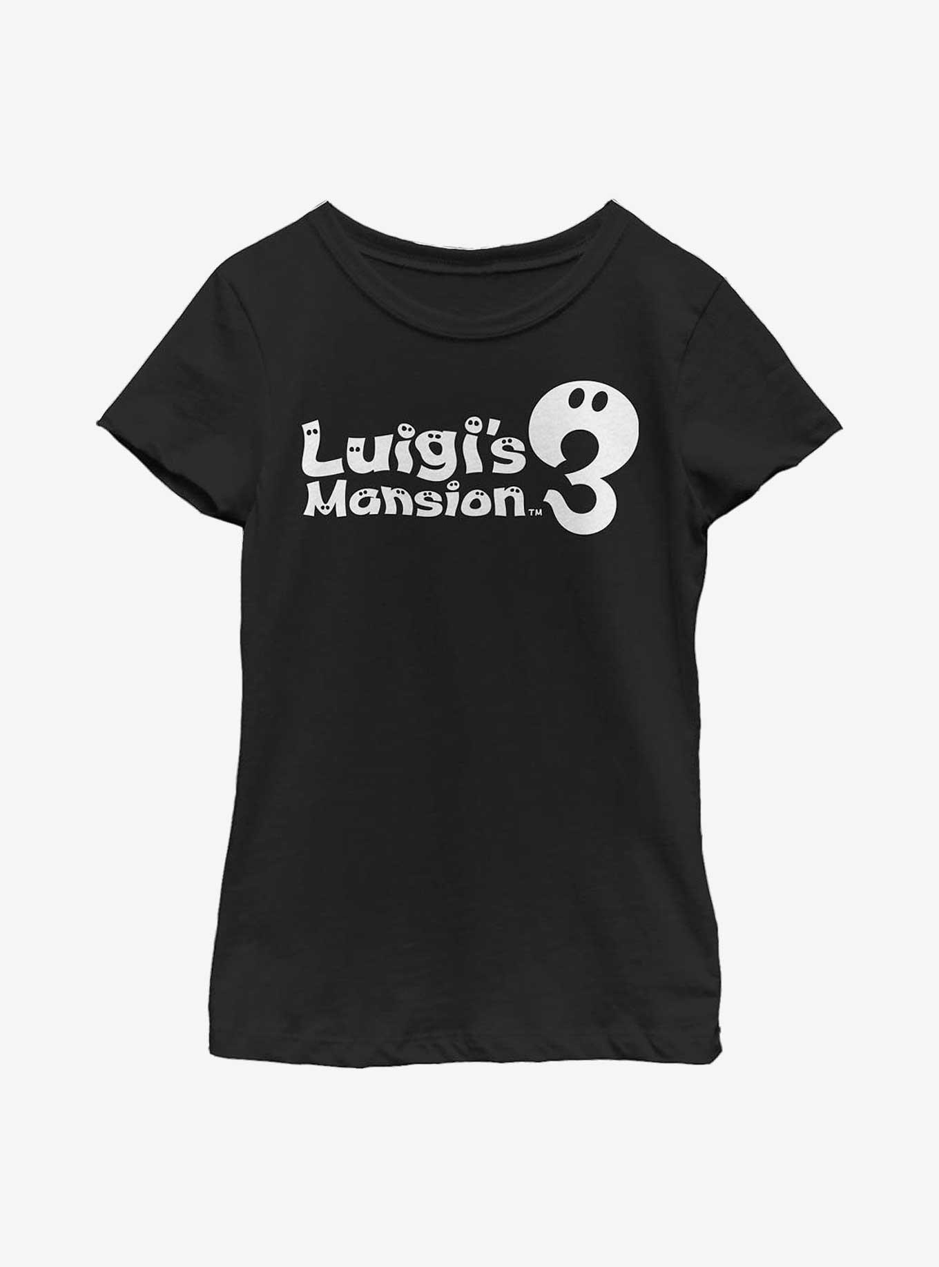 Nintendo Luigi's Mansion 3 Logo Youth Girls T-Shirt