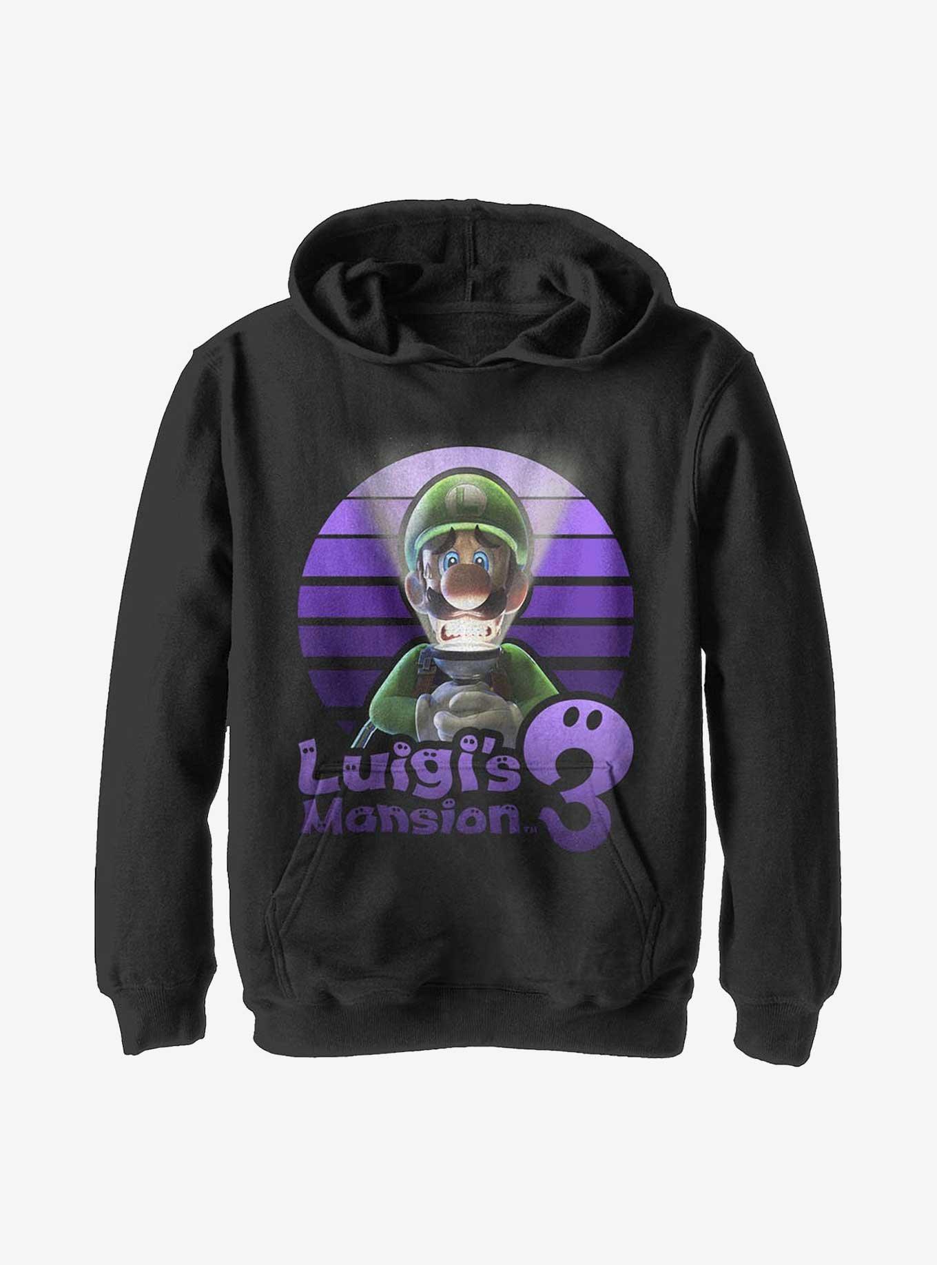 Nintendo Luigi's Mansion 3 Scared Luigi Youth Hoodie, , hi-res