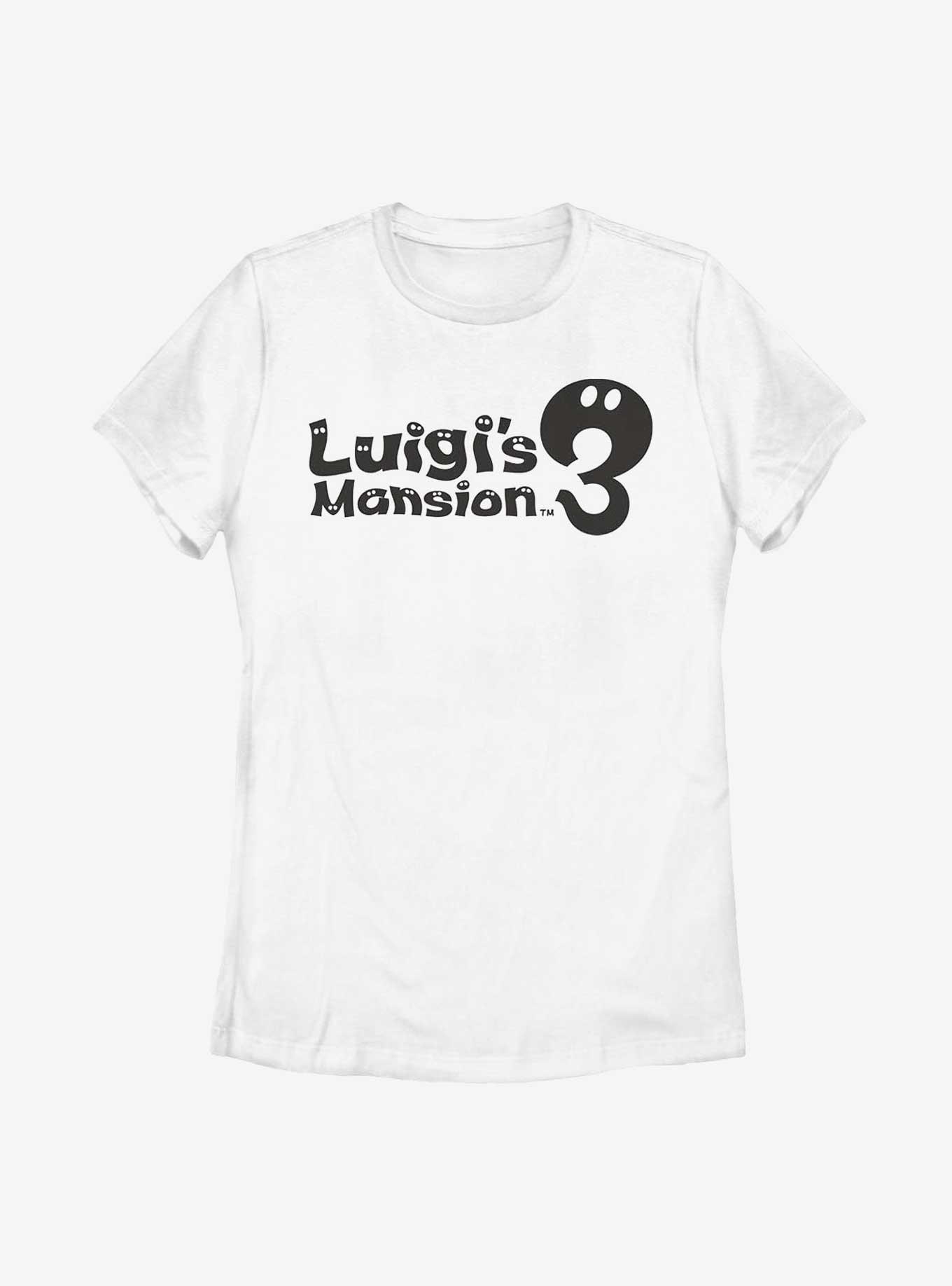 Nintendo Luigi's Mansion 3 Logo Womens T-Shirt, WHITE, hi-res