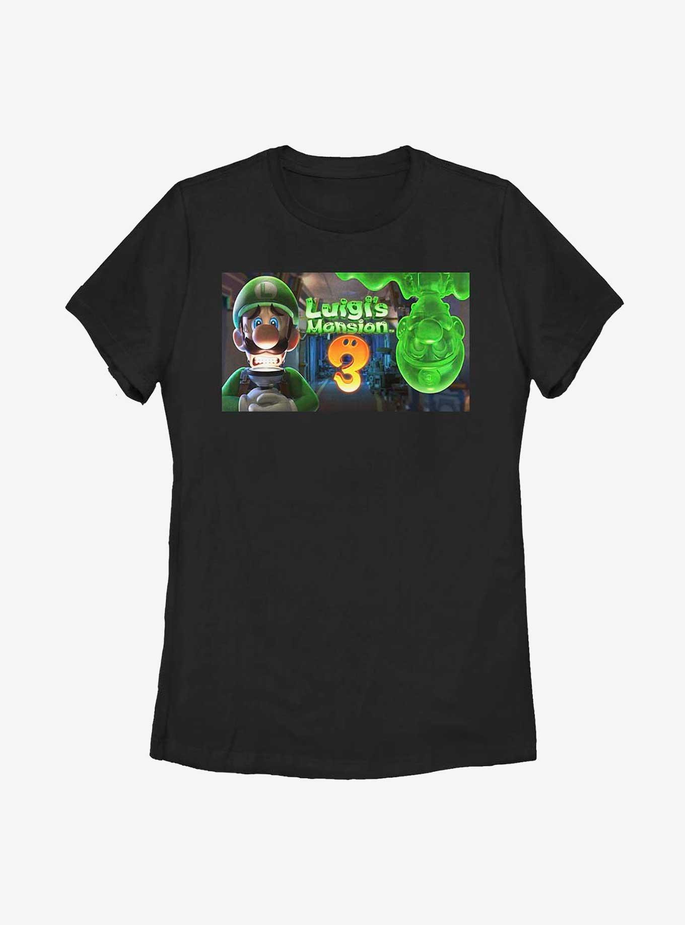 Nintendo Luigi's Mansion 3 Gooigi Banner Womens T-Shirt, BLACK, hi-res