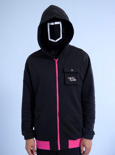 Squid Game Black Square Guard Hoodie Hot Topic