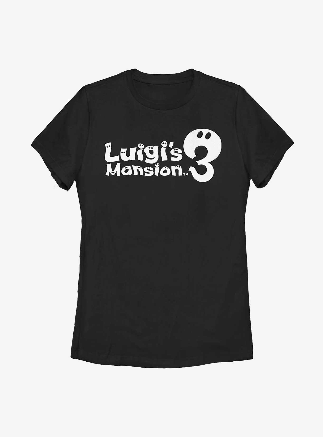 Nintendo Luigi's Mansion 3 Logo Womens T-Shirt, BLACK, hi-res