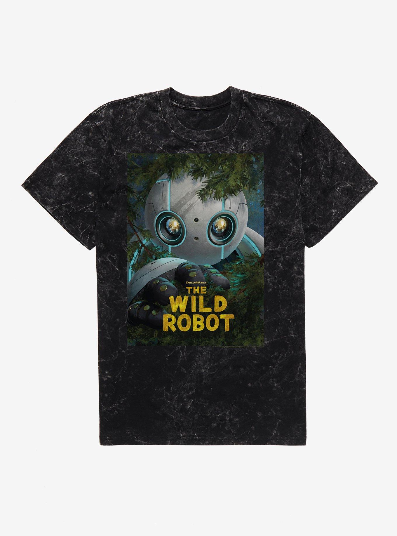 The Wild Robot Wilderness Poster Mineral Wash T-Shirt, , hi-res