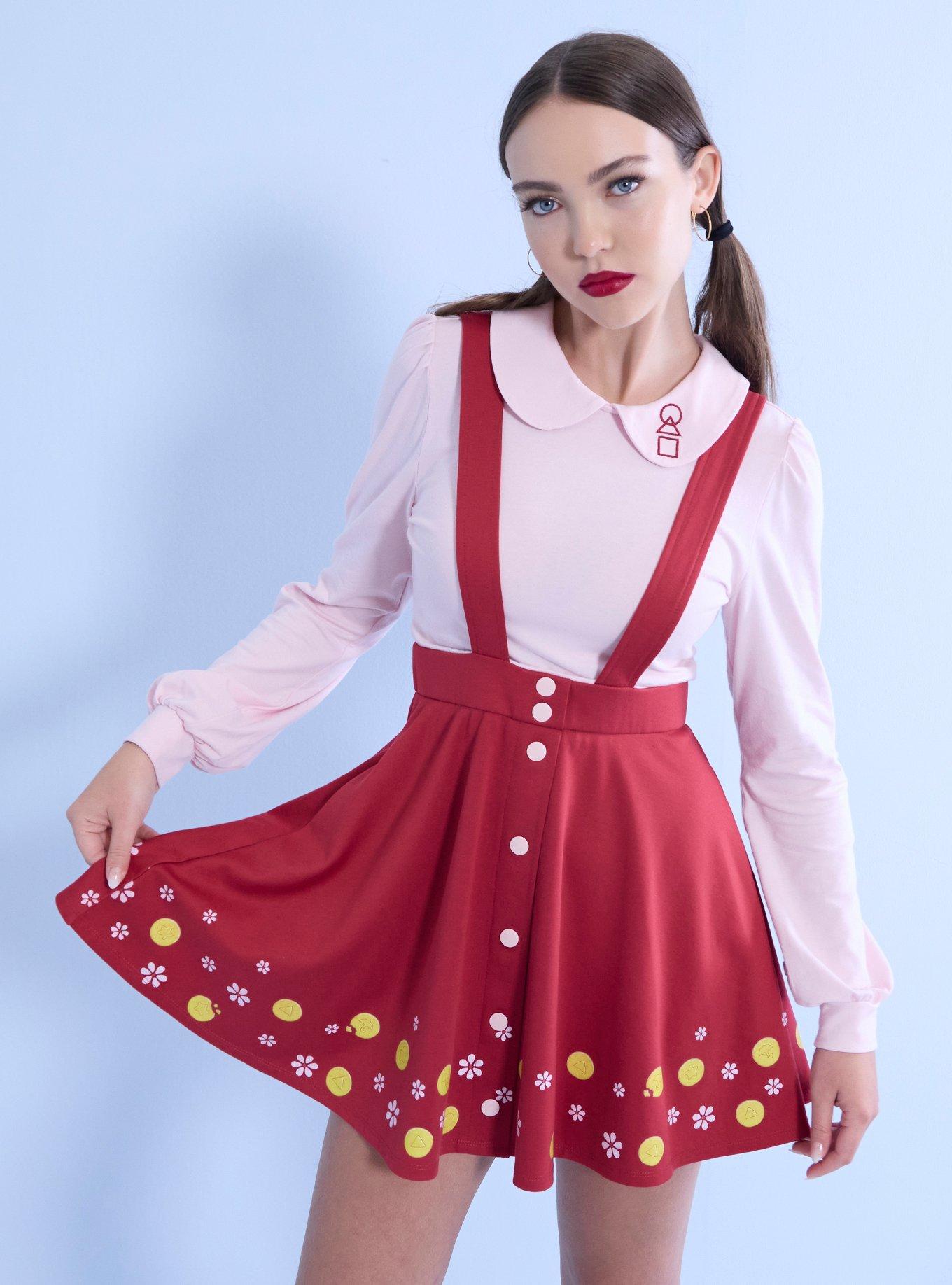 Squid Game Young-Hee Faux Twofer Dress, , hi-res