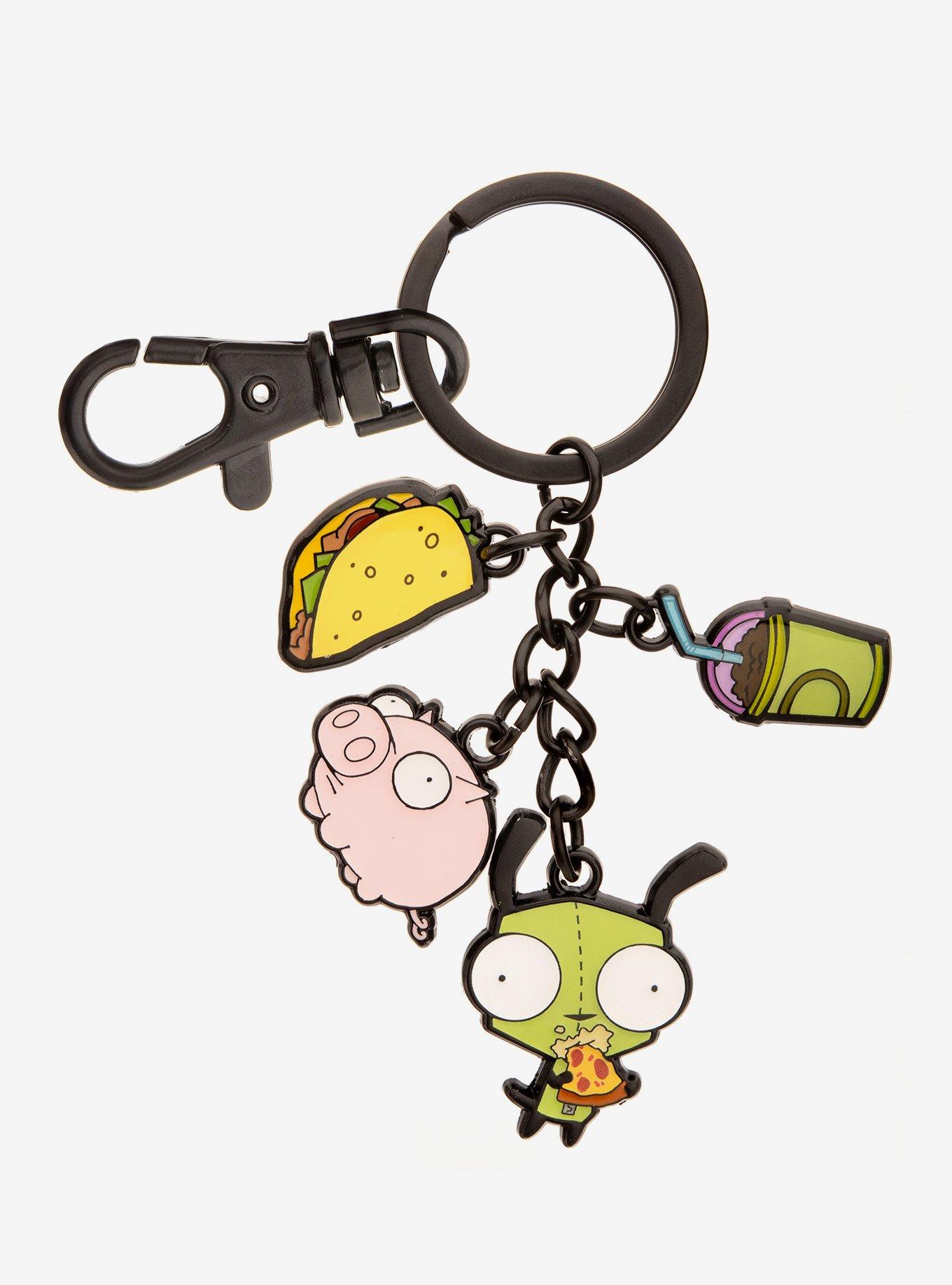 Invader Zim GIR Tacos Key Chain, , hi-res