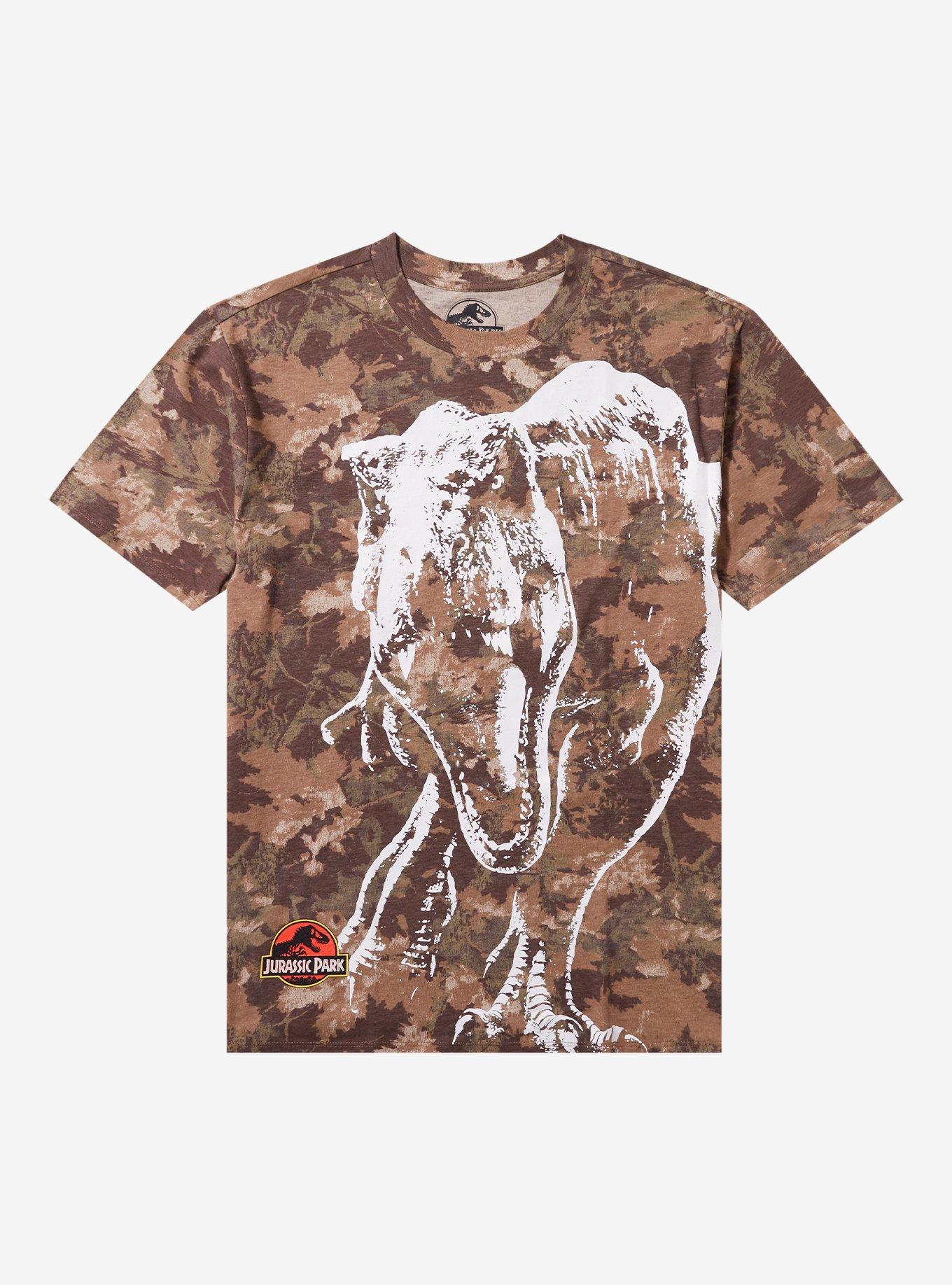 Jurassic Park Dinosaur Camouflage Boyfriend Fit Girls T-Shirt, , hi-res