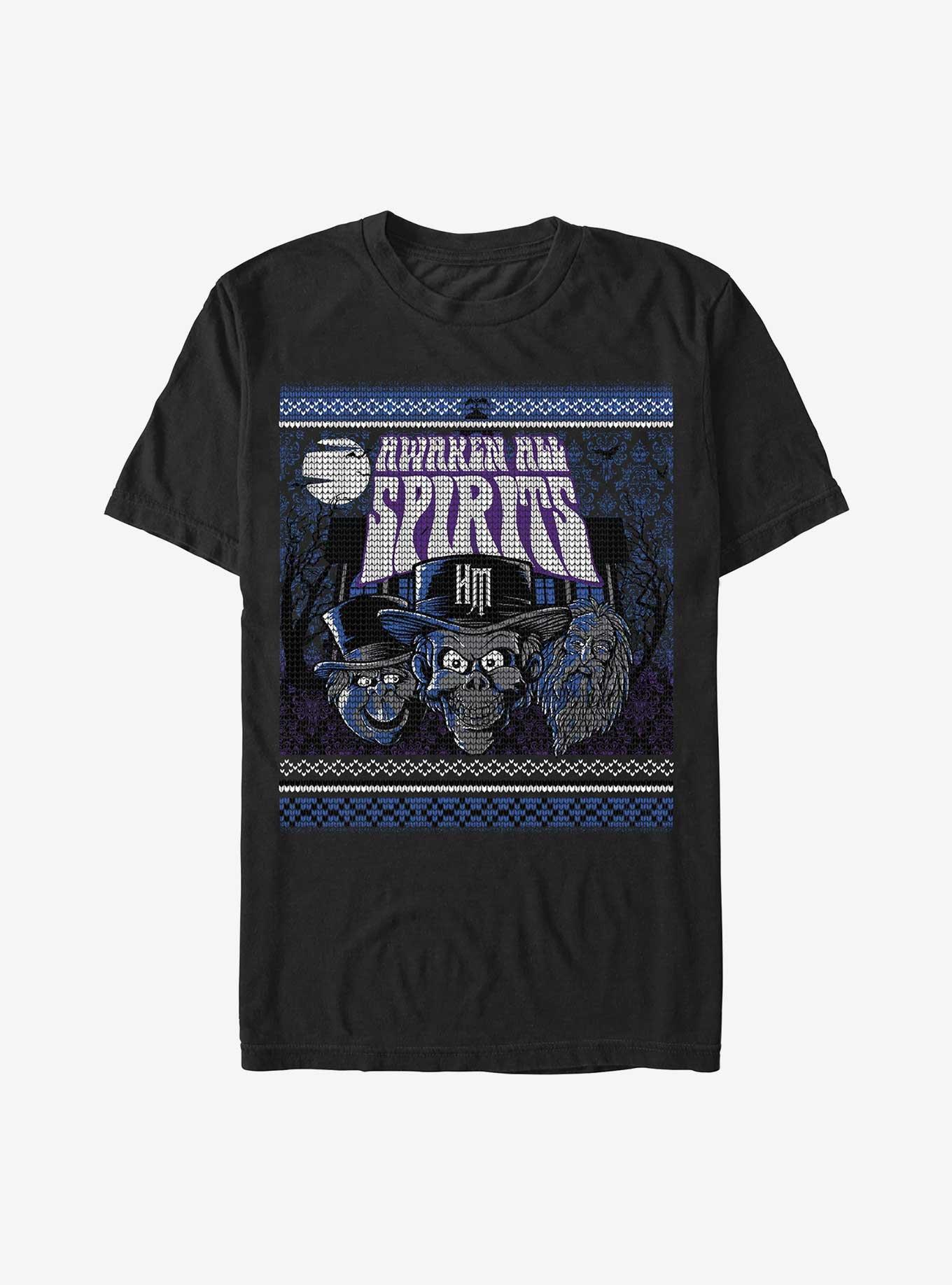 Haunted Mansion Ugly Halloween T-Shirt, BLACK, hi-res