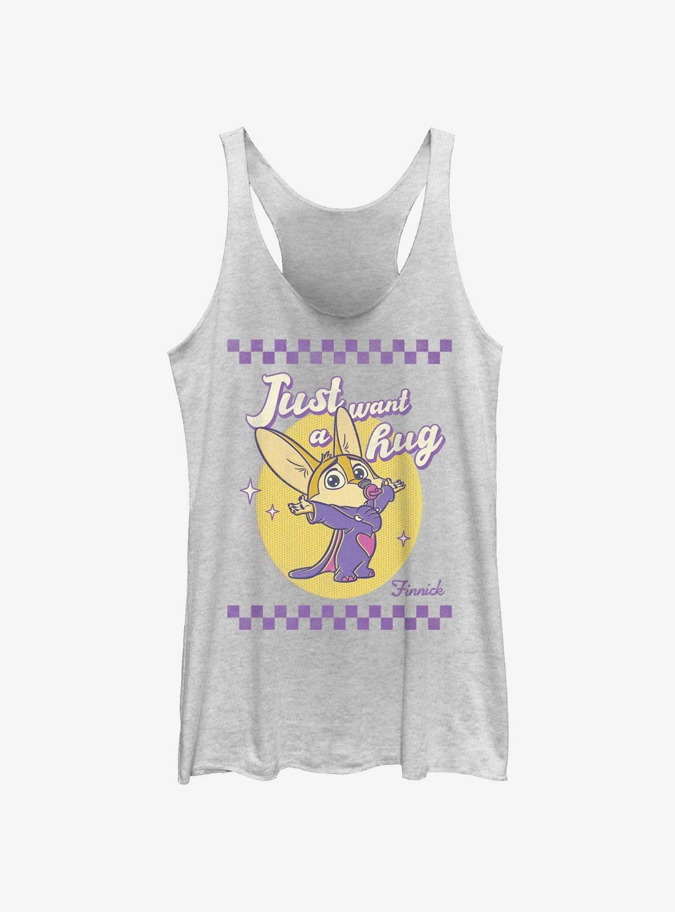 Disney Zootopia Zinnick Just Want A Hug Girls Tank, WHITE HTR, hi-res
