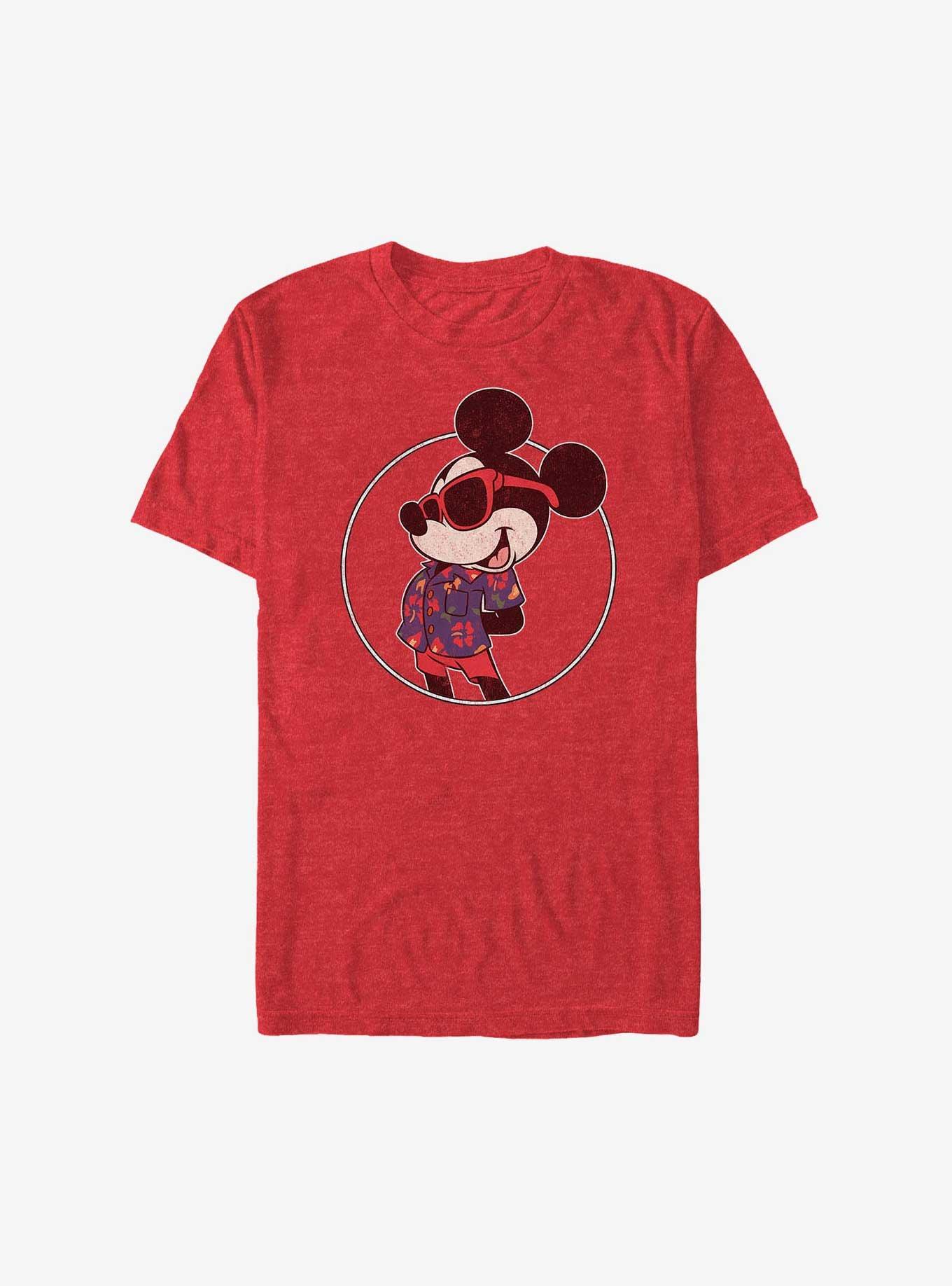 Disney Mickey Mouse Summer Mickey T-Shirt, RED HTR, hi-res
