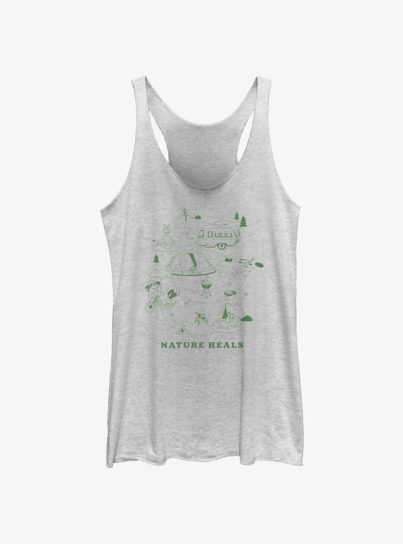 Disney Mickey Mouse Nature Heals Girls Tank, WHITE HTR, hi-res