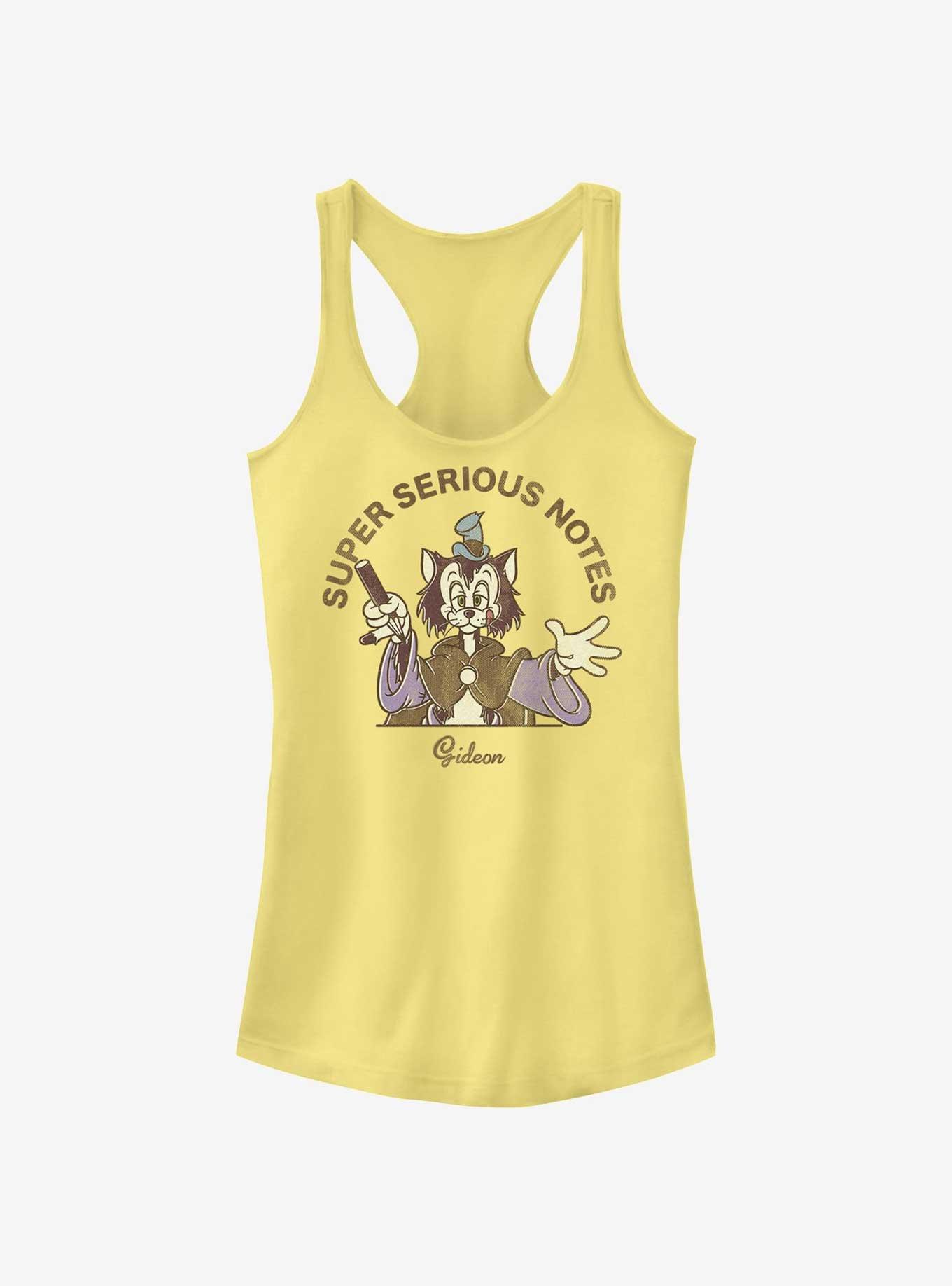 Disney Pinocchio Super Serious Notes Gideon Girls Tank