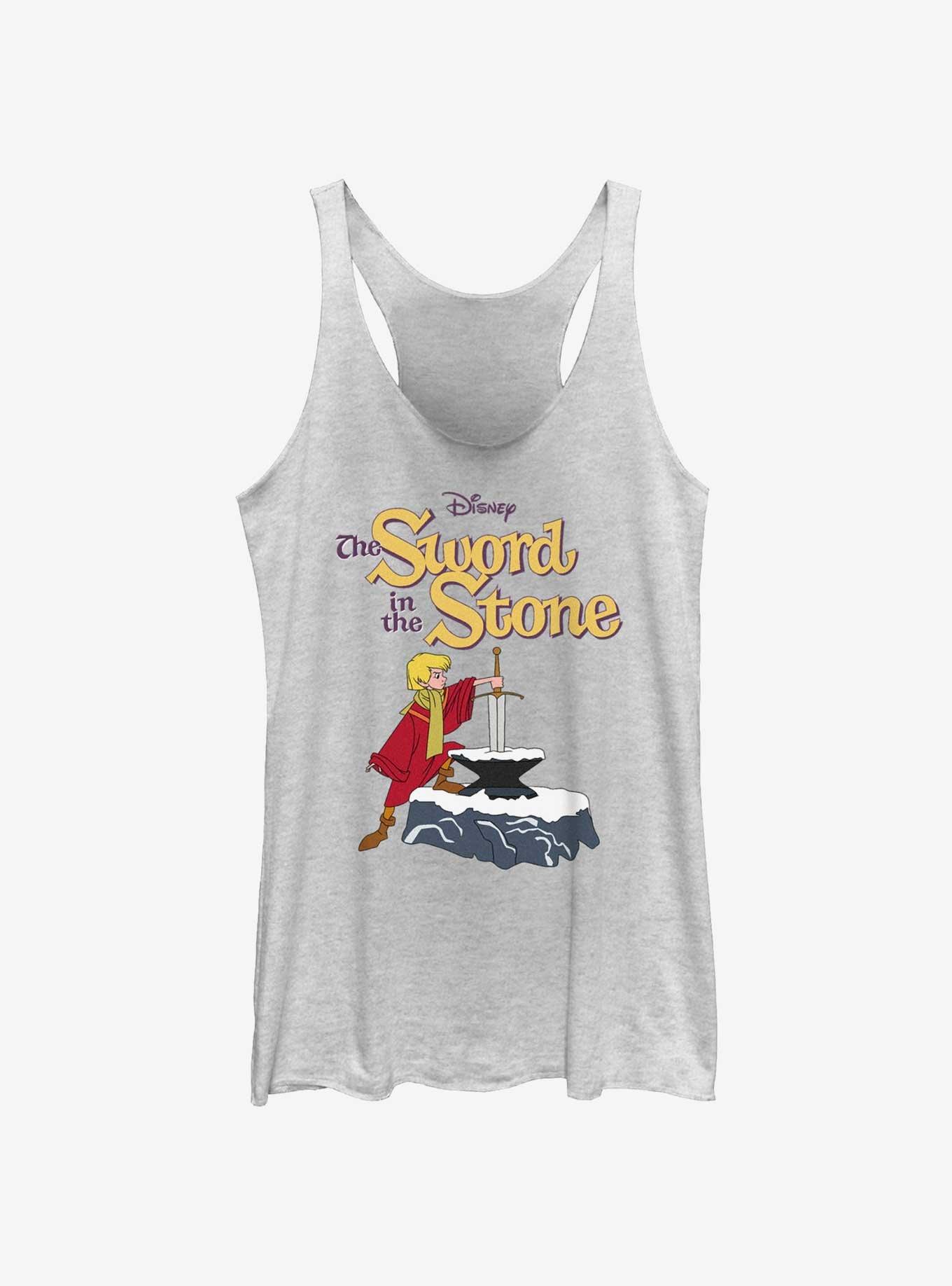 Disney The Sword in the Stone Girls Tank, WHITE HTR, hi-res