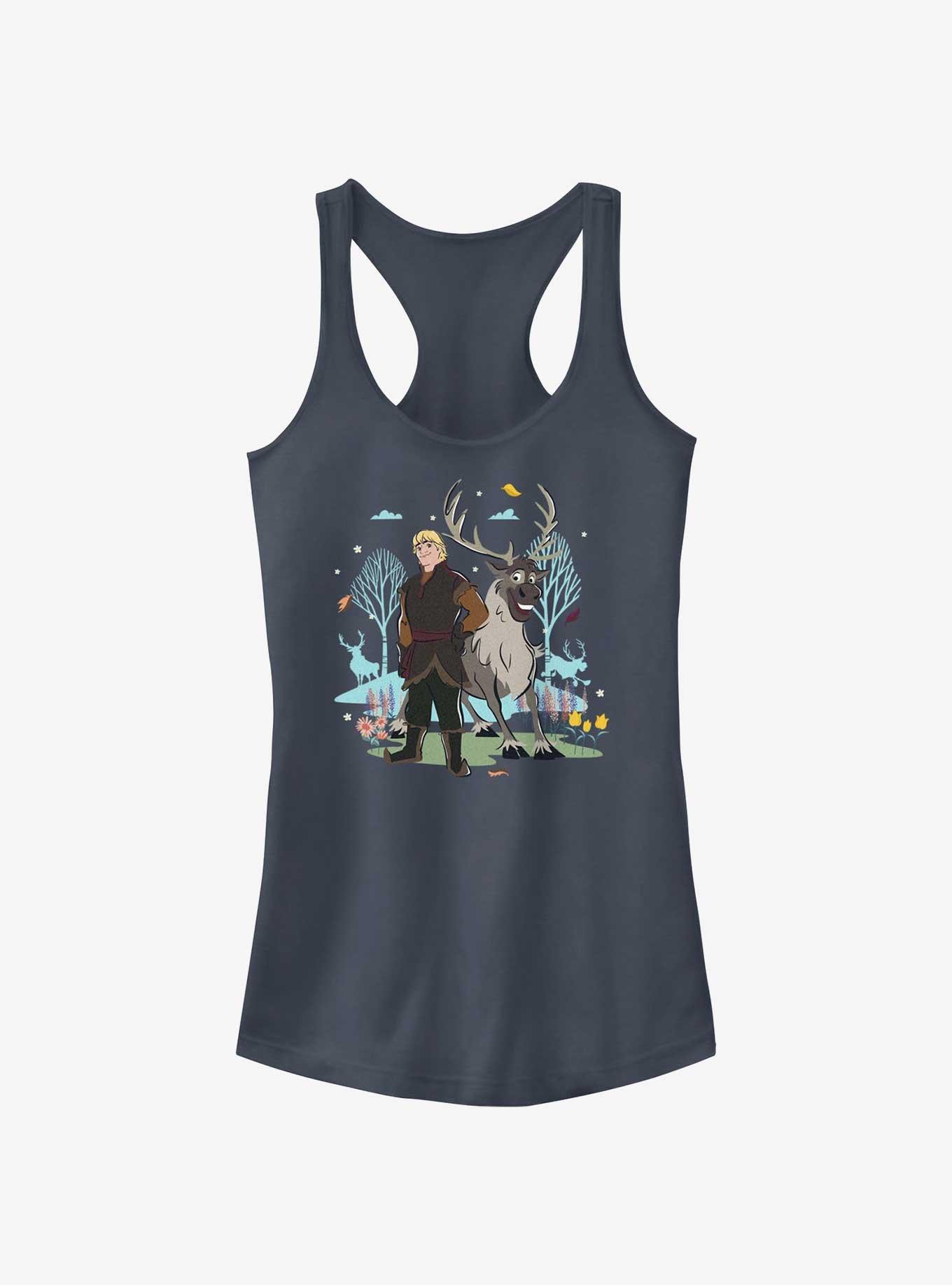 Disney Frozen 2 Kristoff And Sven Girls Tank, INDIGO, hi-res