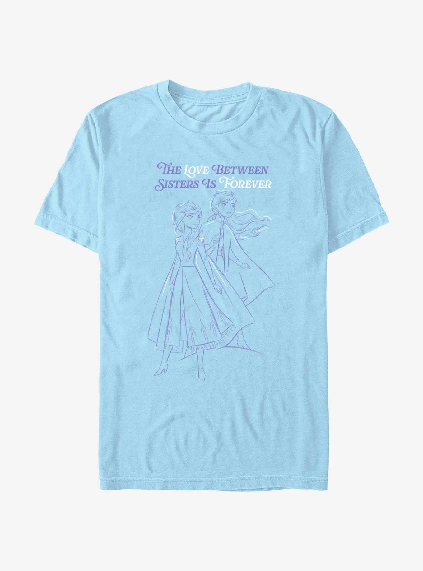 Disney Frozen 2 The Love Between SIsters Is Forever T-Shirt, LT BLUE, hi-res