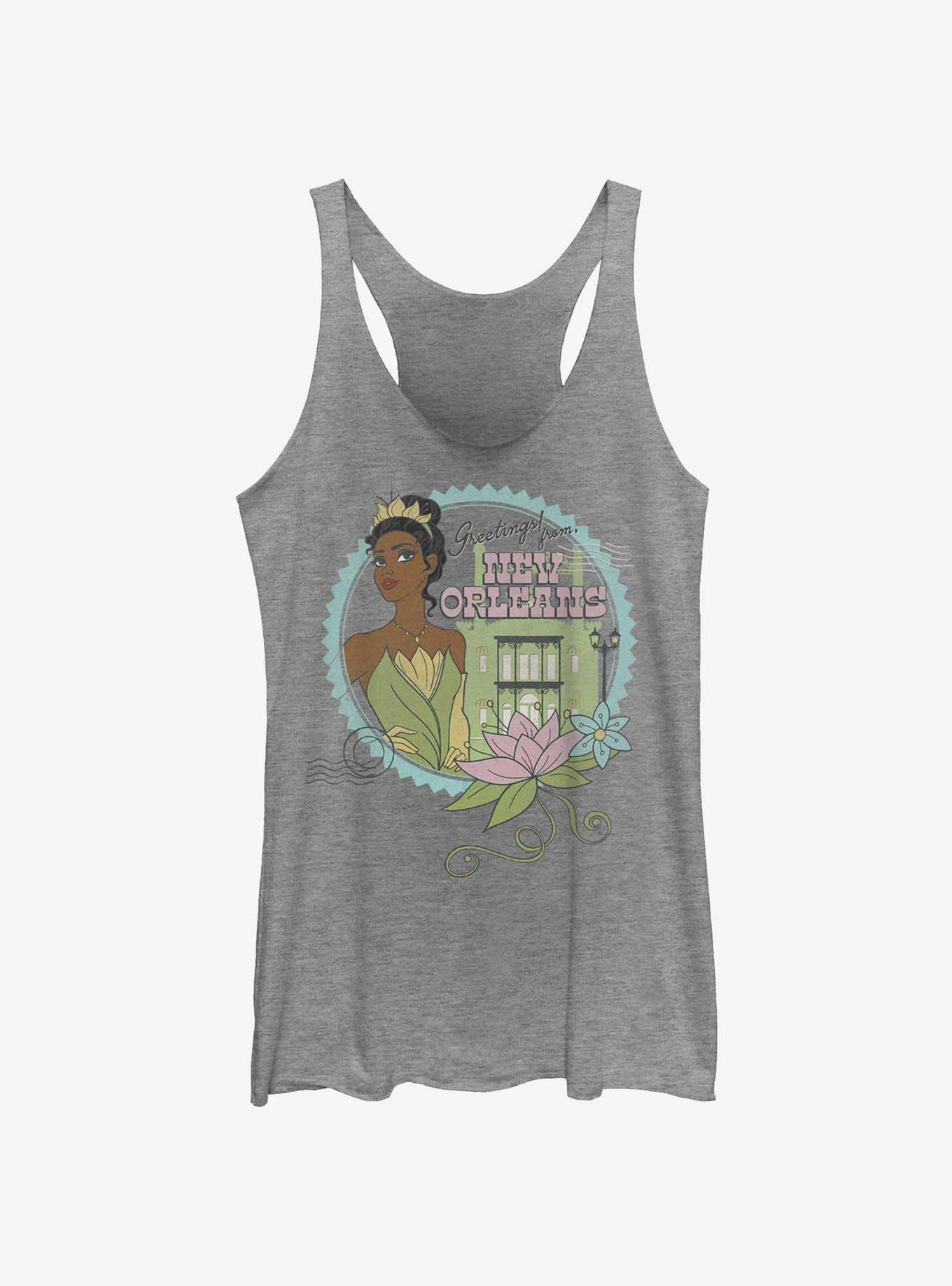 Disney The Princess and the Frog Tiana New Orleans Girls Tank, GRAY HTR, hi-res