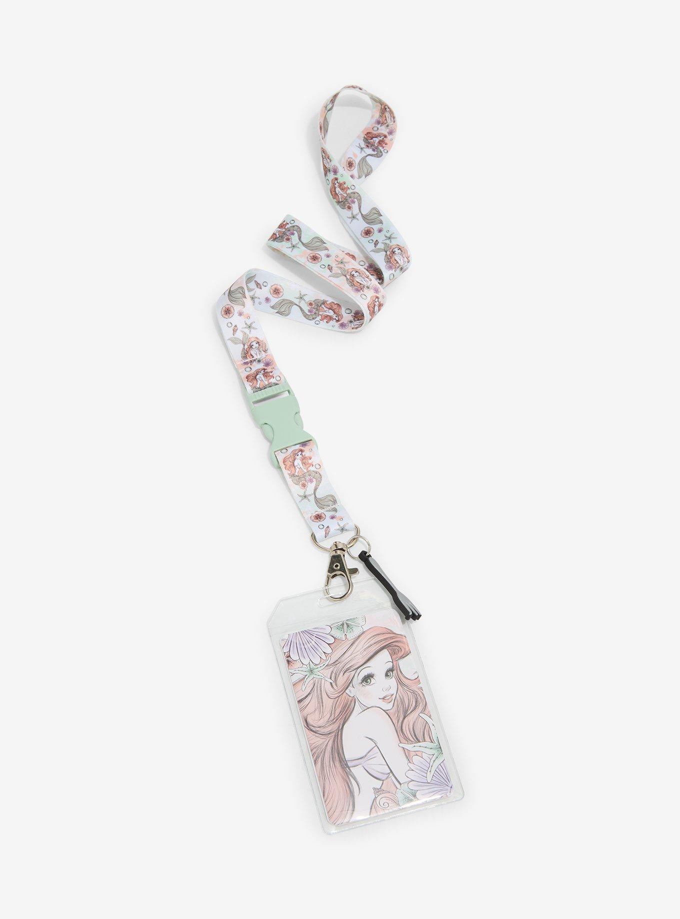 Disney The Little Mermaid Ariel Illustrated Lanyard — BoxLunch Exclusive, , hi-res
