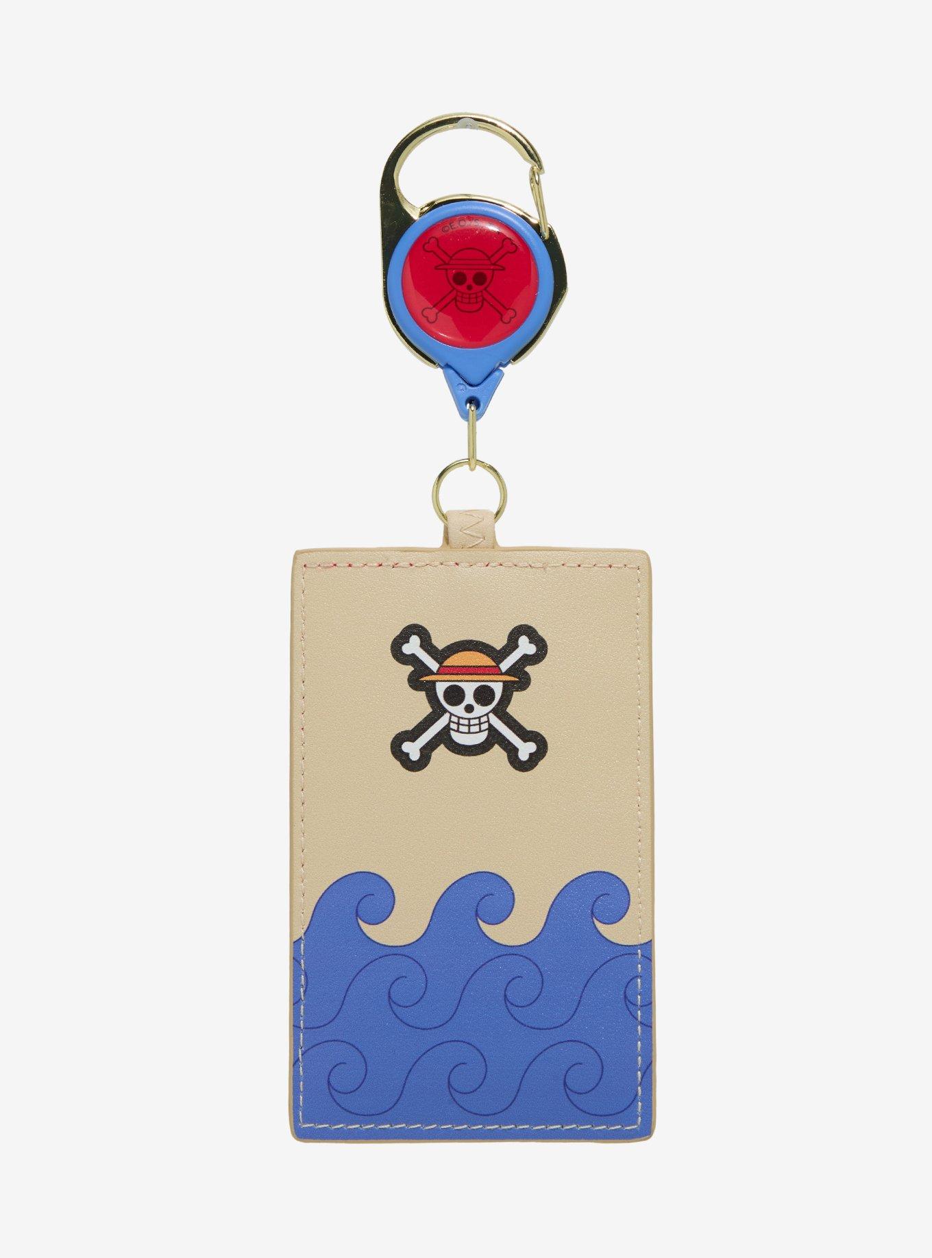 Loungefly One Piece Jolly Roger Waves Retractable Lanyard