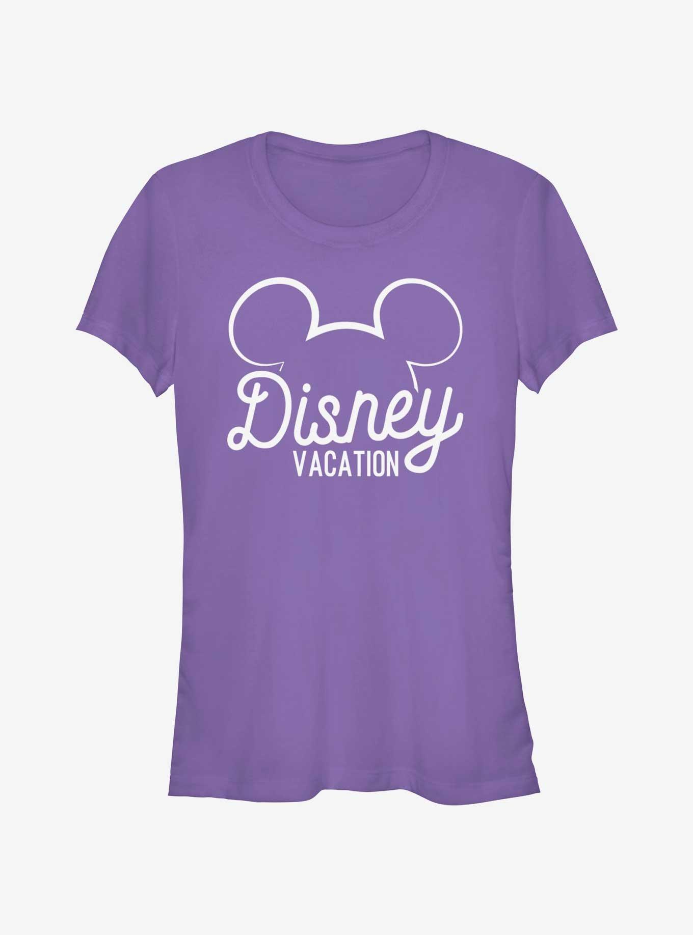 Disney Mickey Mouse Vacation Ears Girls T-Shirt, PURPLE, hi-res