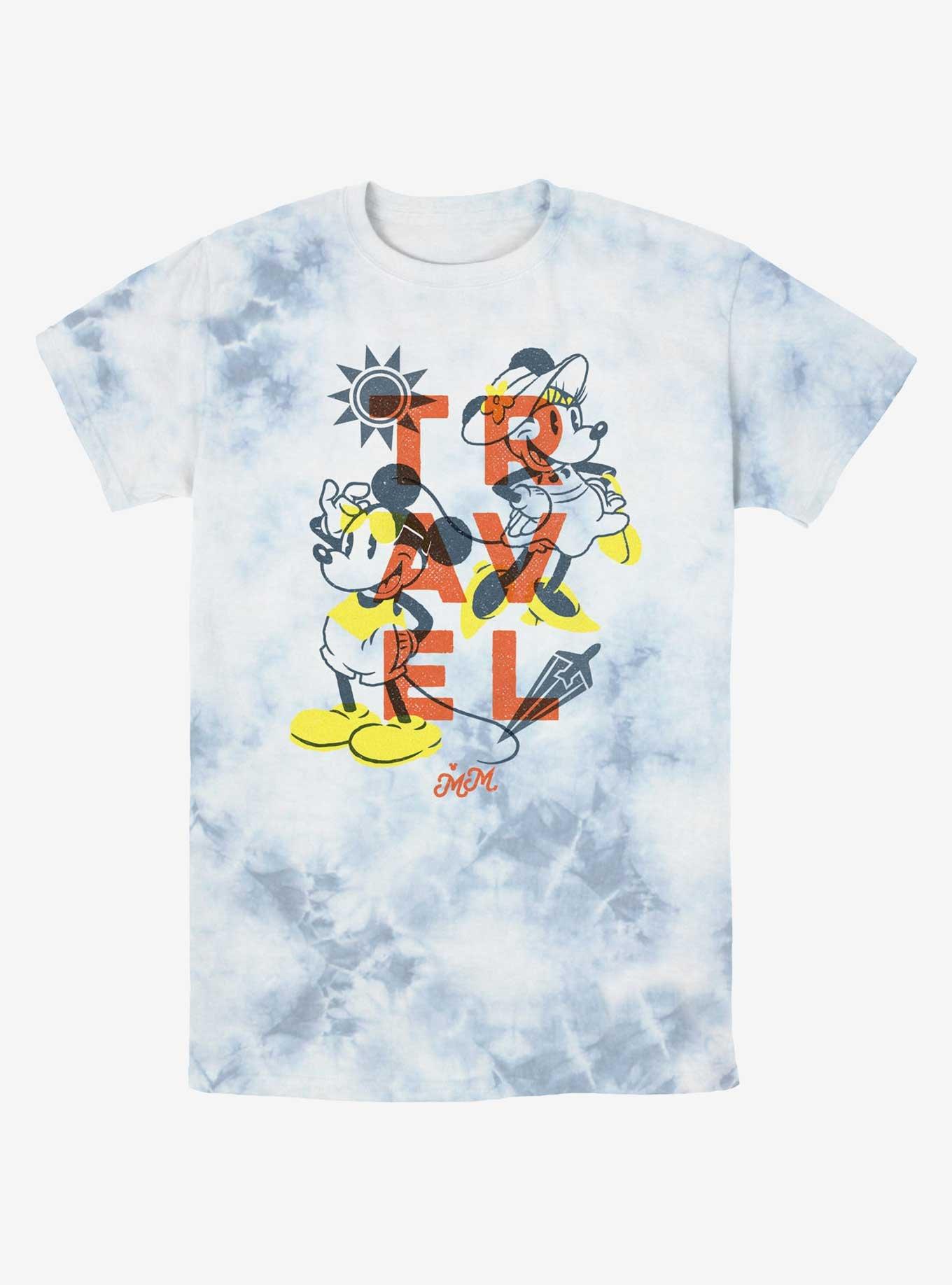 Disney Mickey Mouse & Minnie Mouse Travel Tie-Dye T-Shirt, , hi-res