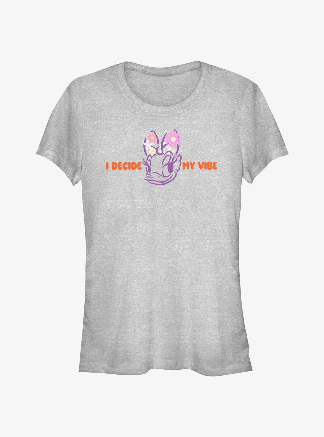 Disney Daisy Duck I Decide My Vibe Girls T-Shirt, ATH HTR, hi-res