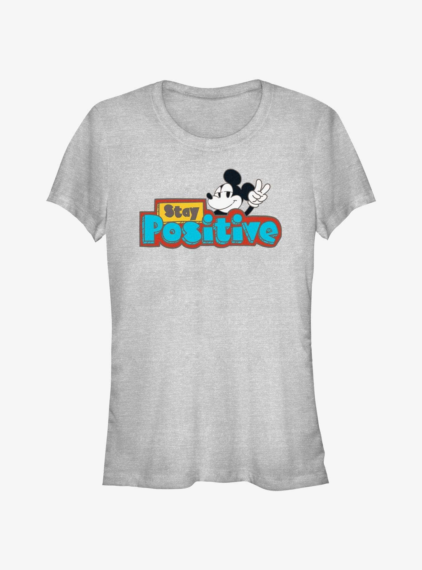 Disney Mickey Mouse Stay Positive Girls T-Shirt, , hi-res