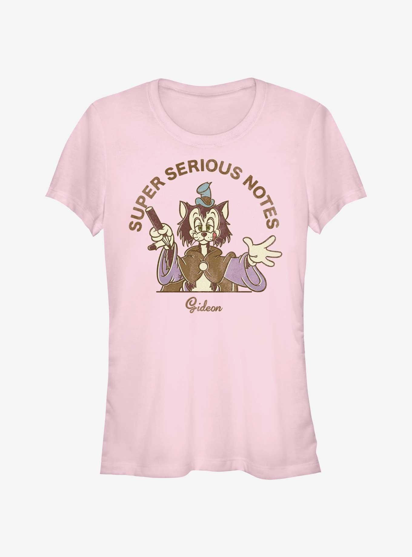 Disney Pinocchio Super Serious Notes Gideon Girls T-Shirt