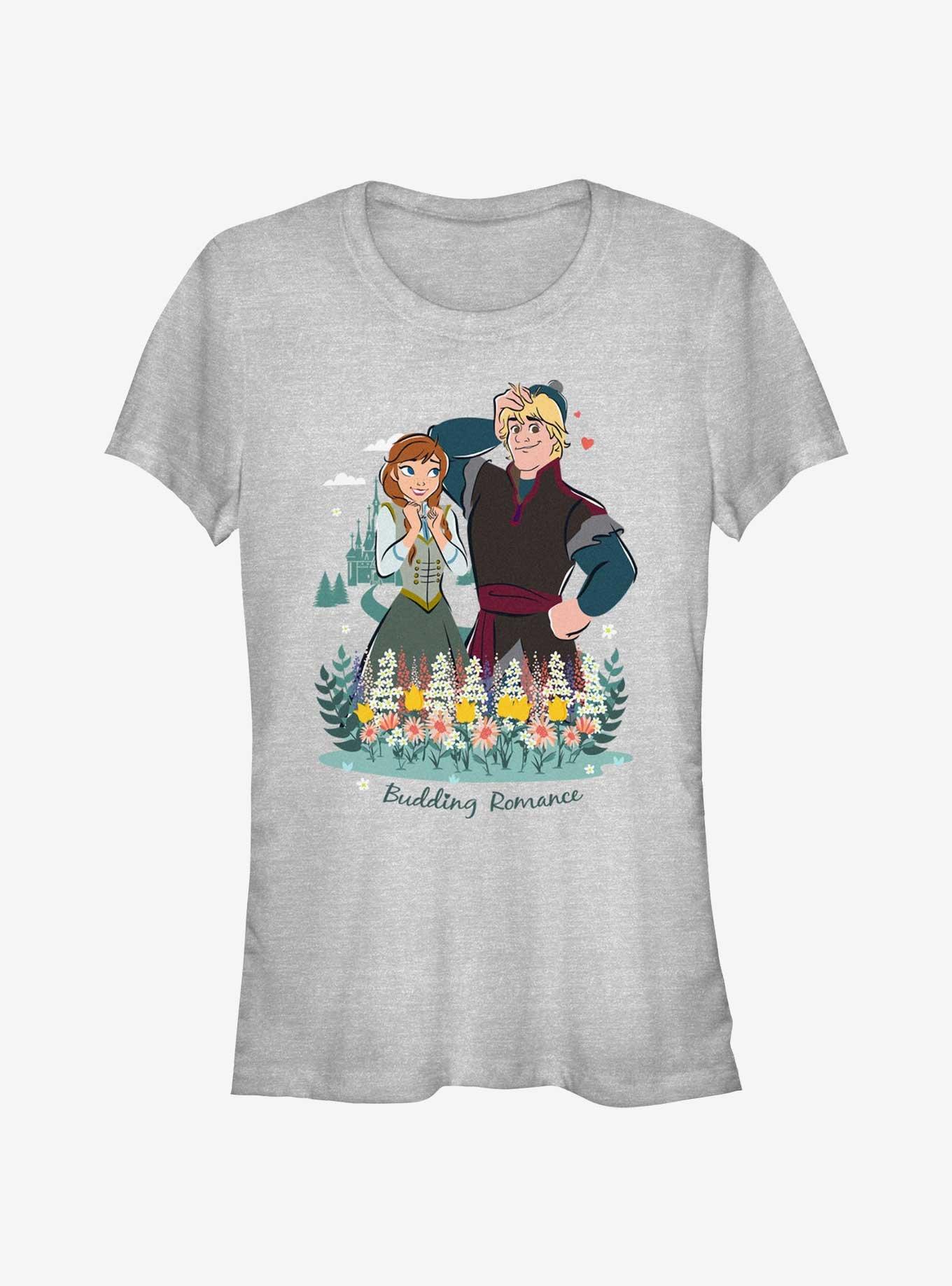 Disney Frozen Budding Romance Girls T-Shirt, ATH HTR, hi-res