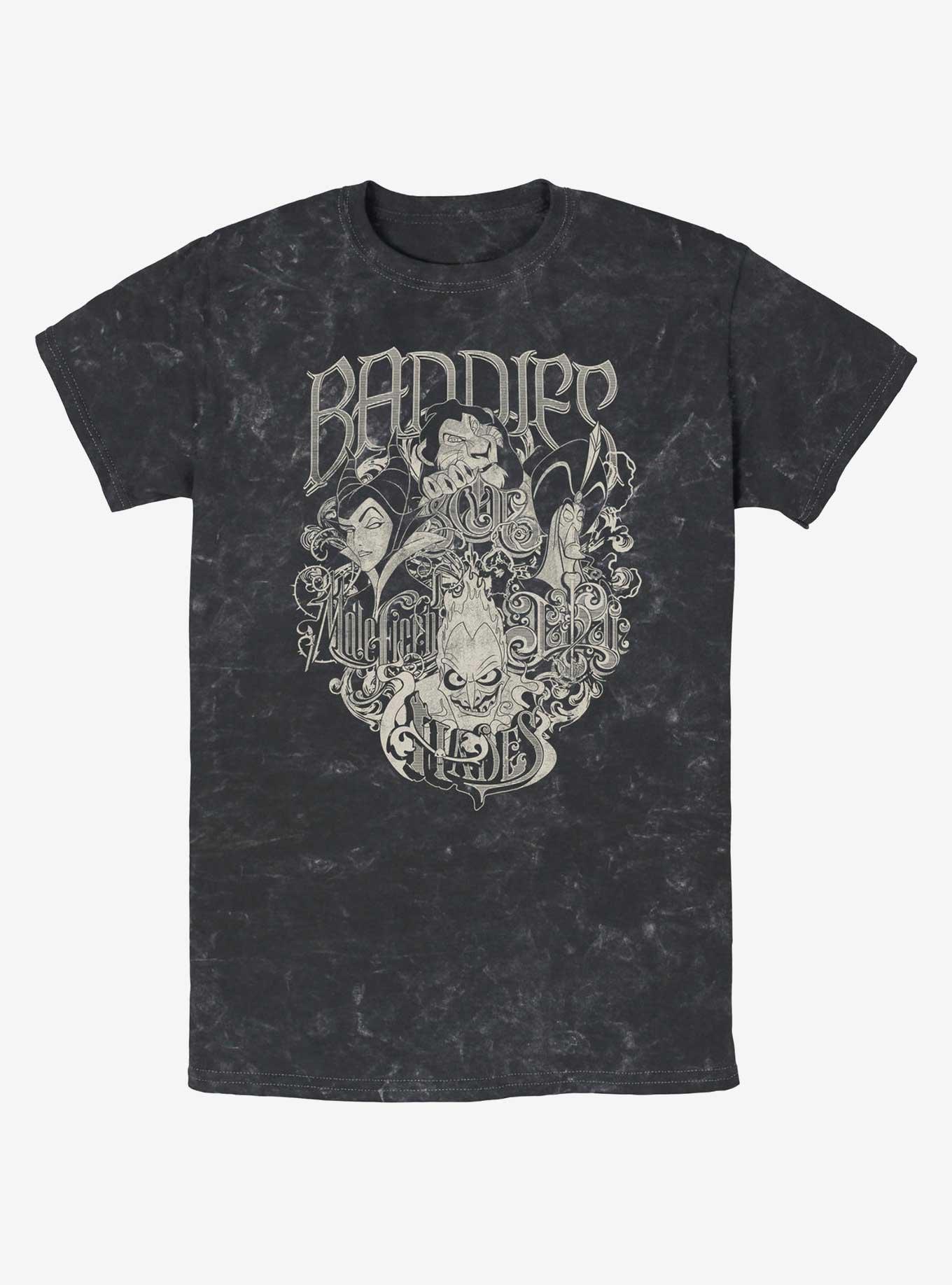 Disney Villains Baddest Baddies Mineral Wash T-Shirt, , hi-res